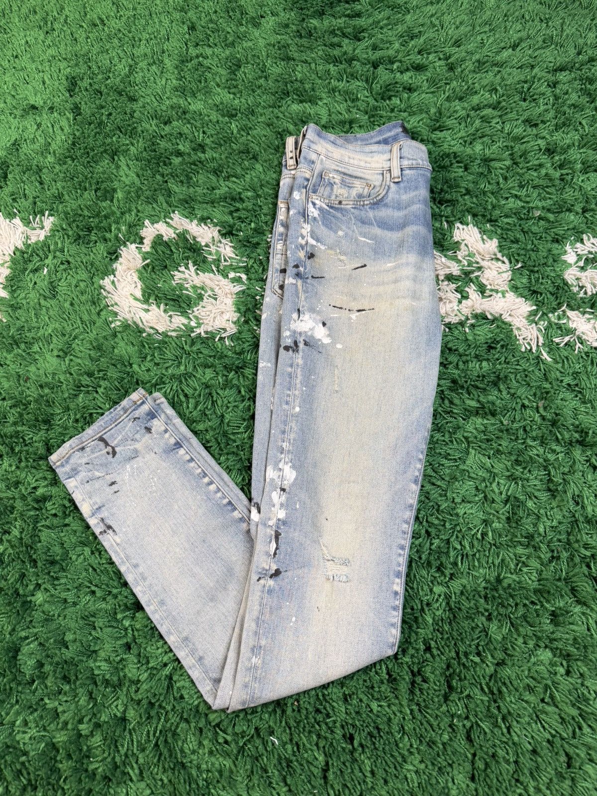 Amiri Amiri Paint Splatter Size US 29 - 2 Thumbnail