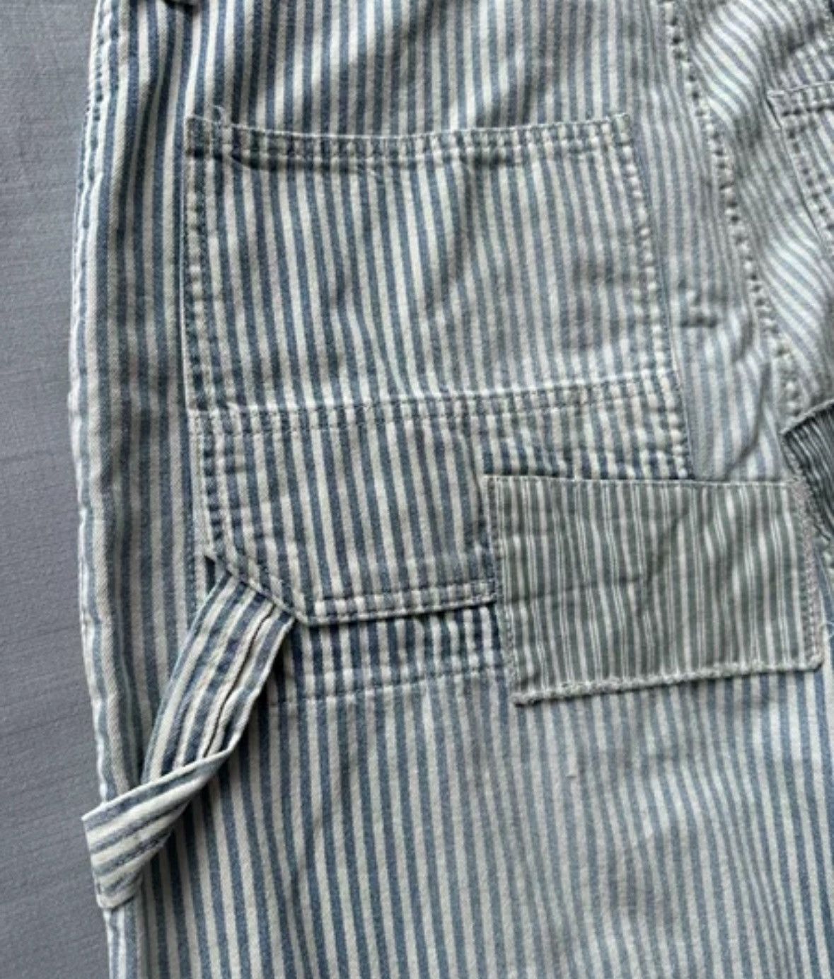 Kapital Kapital striped wide leg patch distressed pants Size US 32 / EU 48 - 8 Thumbnail