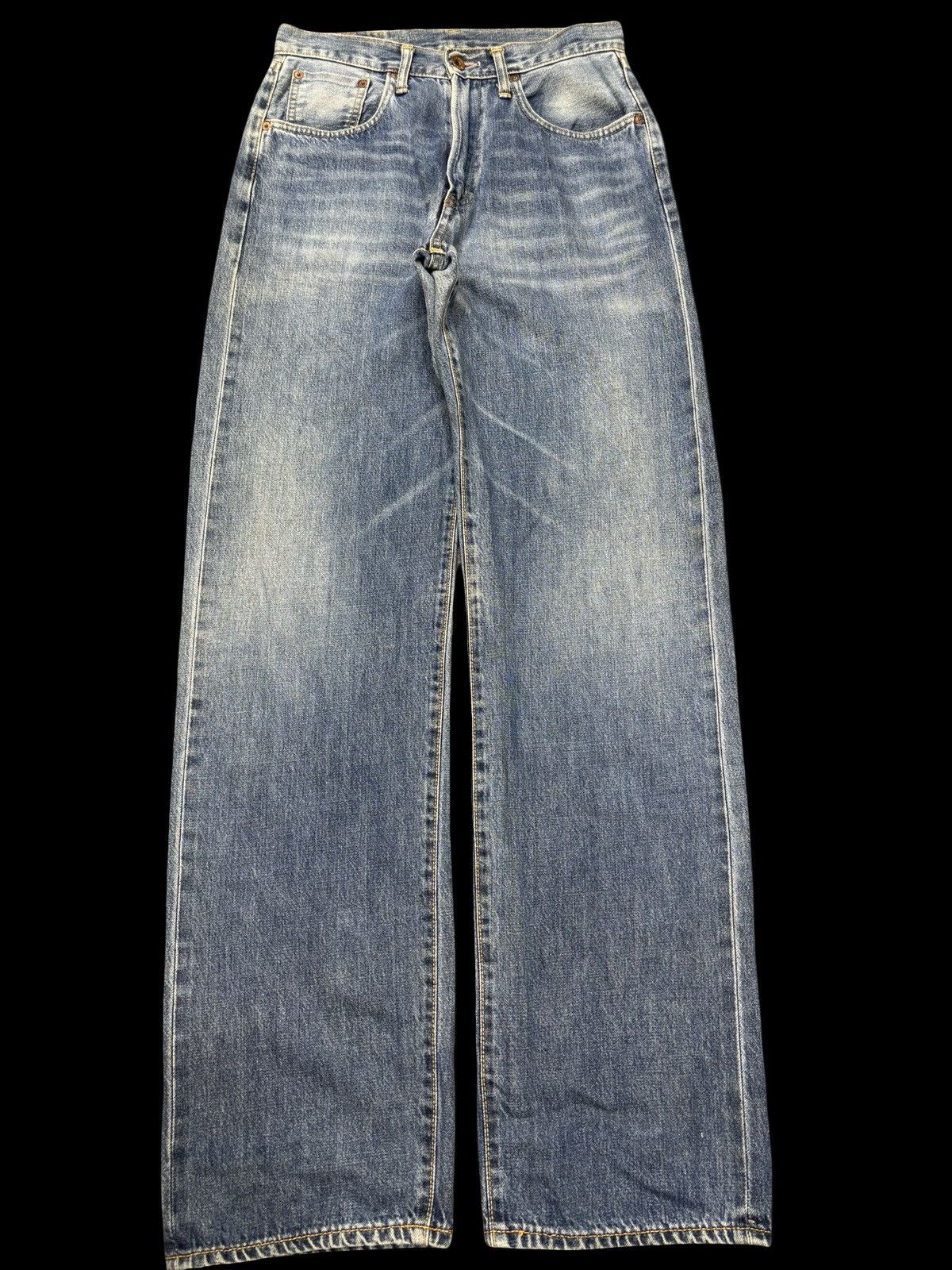 Edwin 💥Wide 90s💥Vintage Edwin Mnimalist Fade Selvedge Denim F626 Size US 29 - 1 Thumbnail