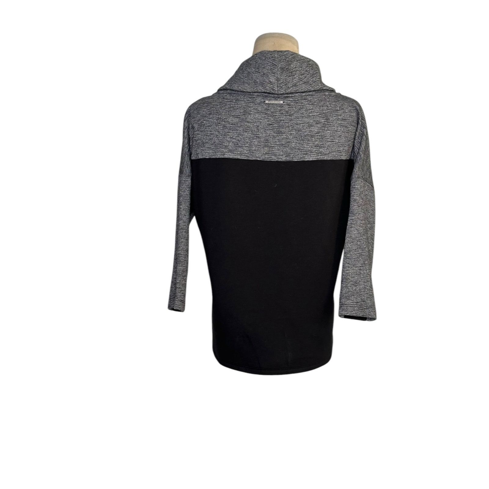 Armani Exchange Armani Exchange gray black cowl neck sweatshirt size Small Size S / US 4 / IT 40 - 2 Thumbnail
