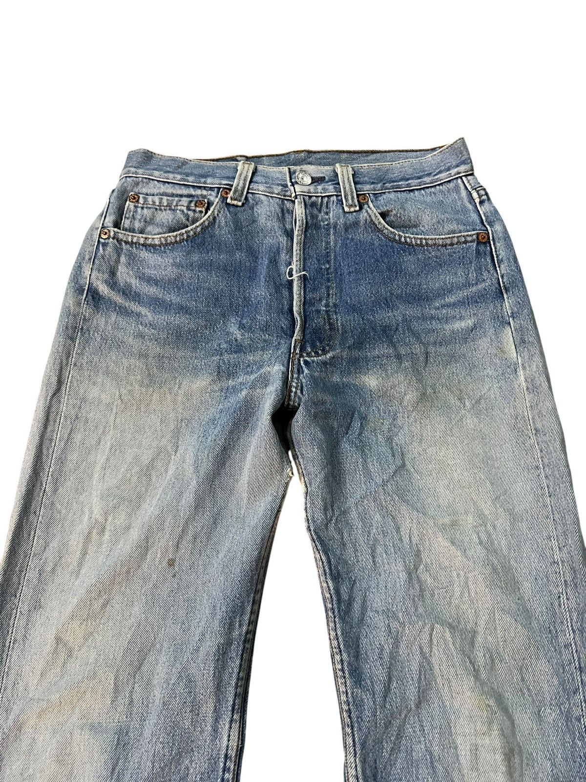Levi's Vintage Levis 501 Distressed Faded Dirty Jean Size US 28 / EU 44 - 3 Thumbnail