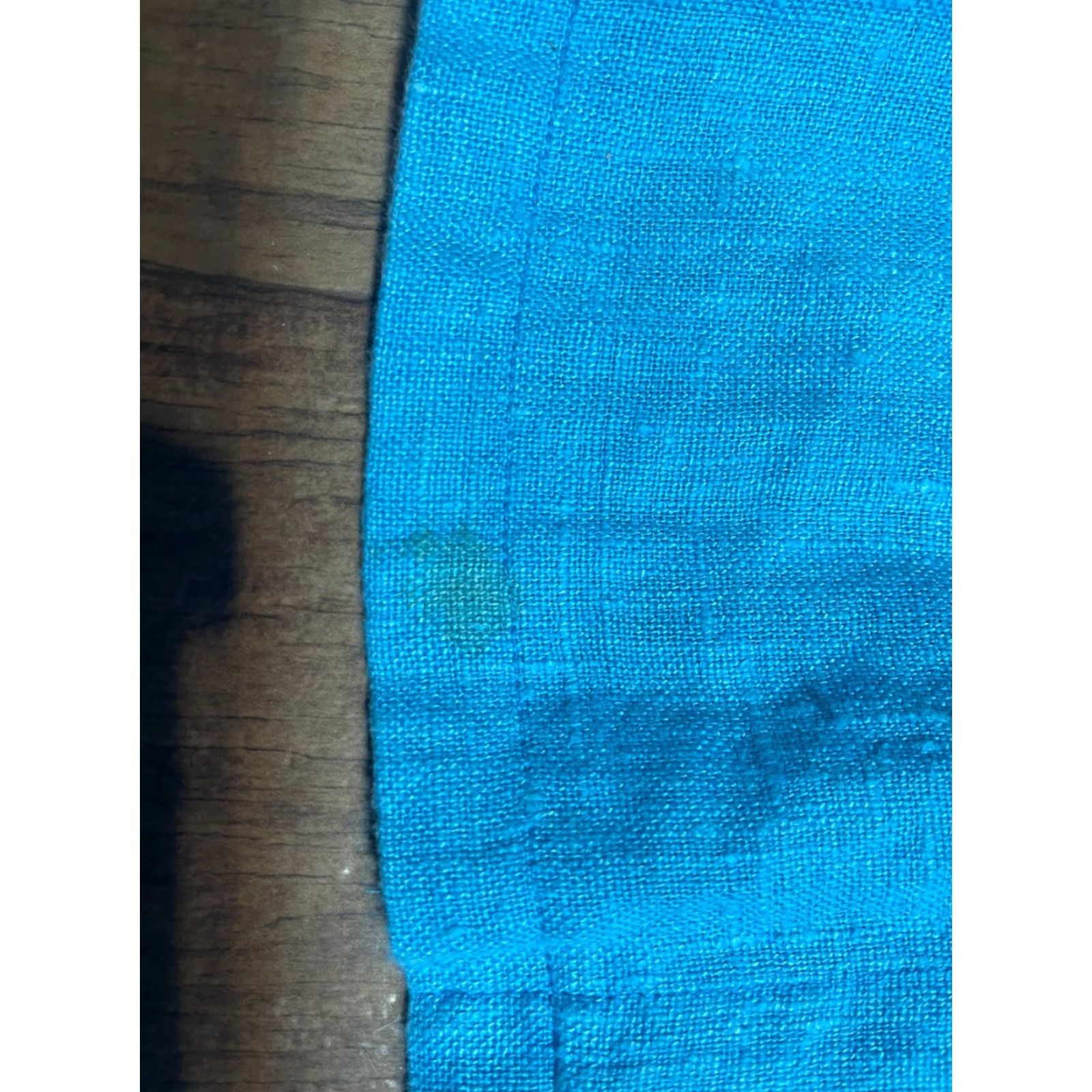 Vintage HARVE BERNARD Jacket with Blouse Womens 16W Blue 100% Linen Shacket Jacket Blue 16W Womens Size XXL / US 16-18 / IT 52-54 - 2 Thumbnail
