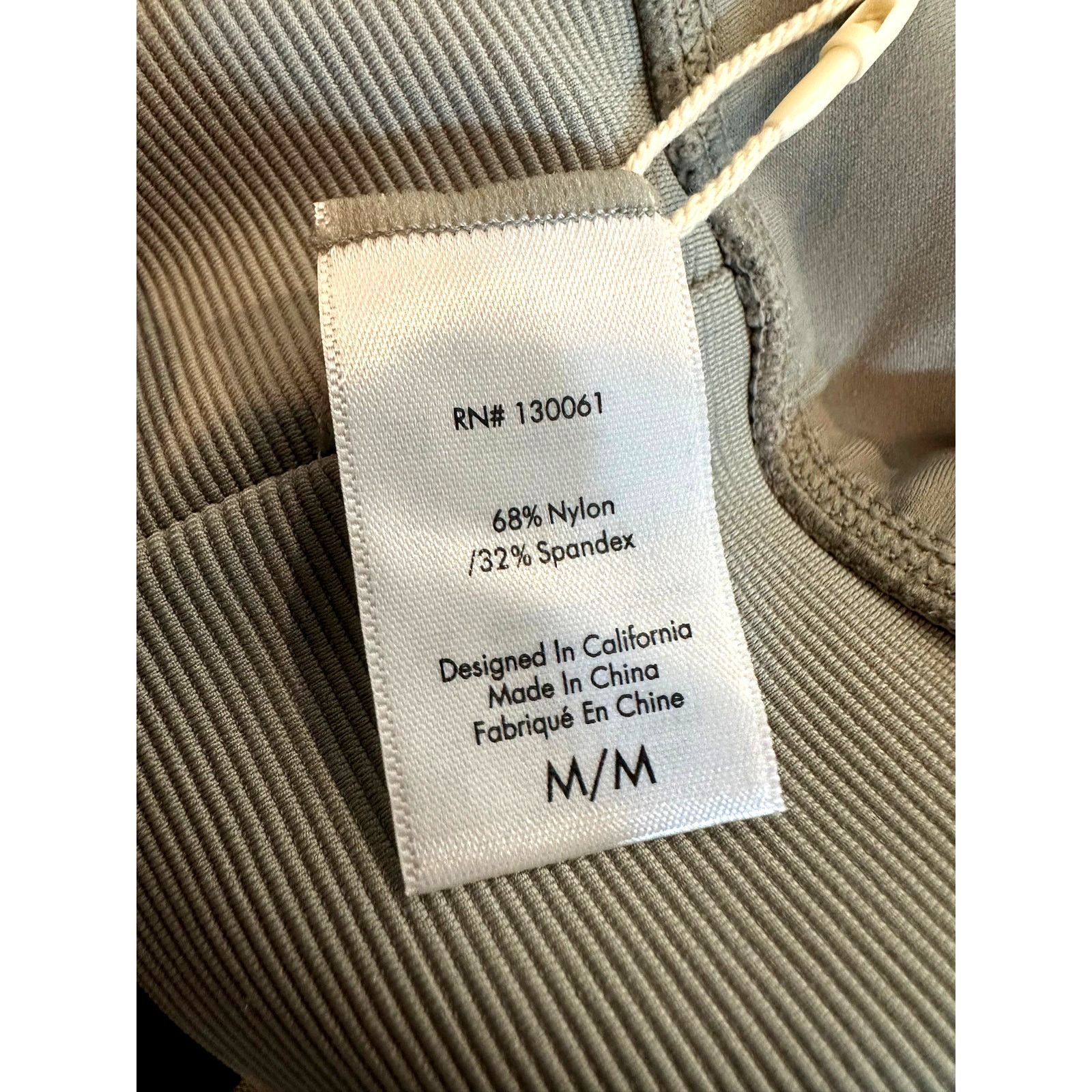 Other L*space Soren Crop Ruched Cinched Tank Ribbed Sage size M Size M / US 6-8 / IT 42-44 - 13 Thumbnail