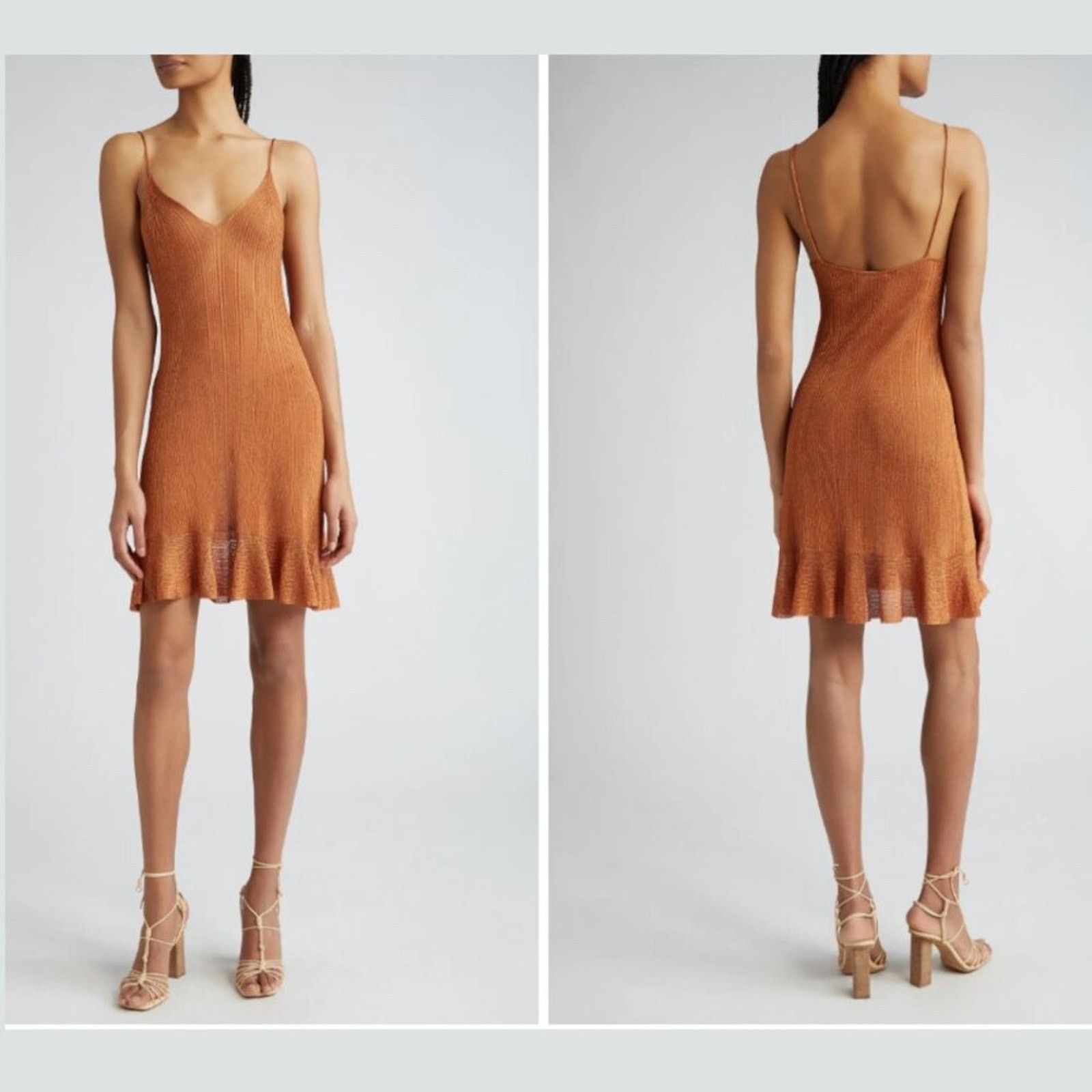 Ulla Johnson Ulla Johnson Bianca Metallic Minidress Bronze Small NWT $550 Size S / US 4 / IT 40 - 1 Thumbnail