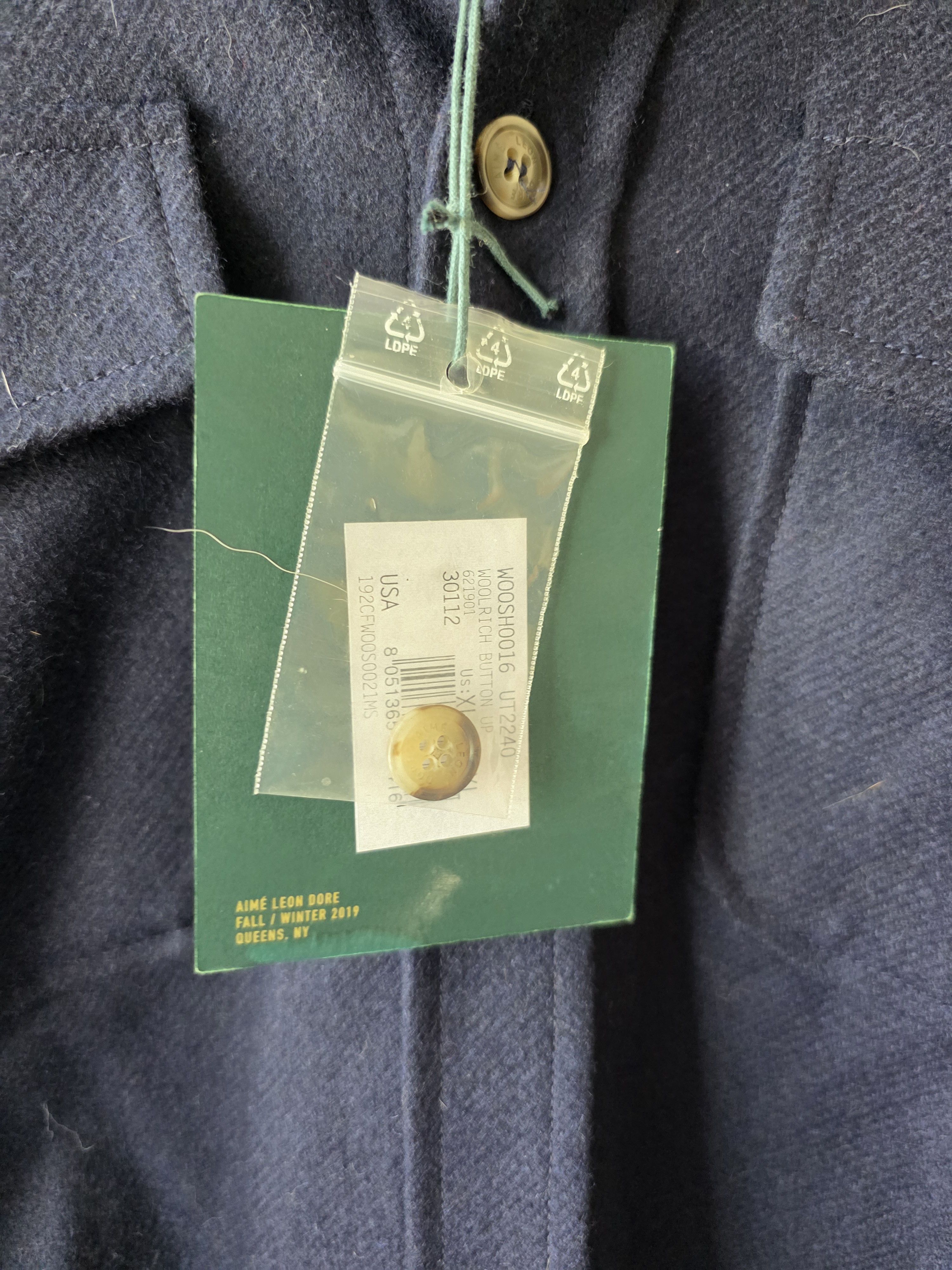 Aime Leon Dore Aime Leon Dore X Woolrich Blue Overshirt Men Sz EU XXL, Read Size US XL / EU 56 / 4 - 5 Thumbnail