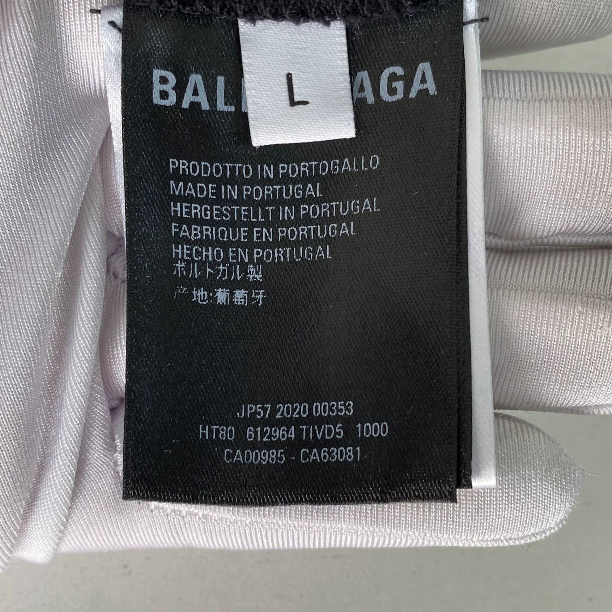 Balenciaga Balenciaga Black Logo Tee L 7255 Size US L / EU 52-54 / 3 - 8 Thumbnail