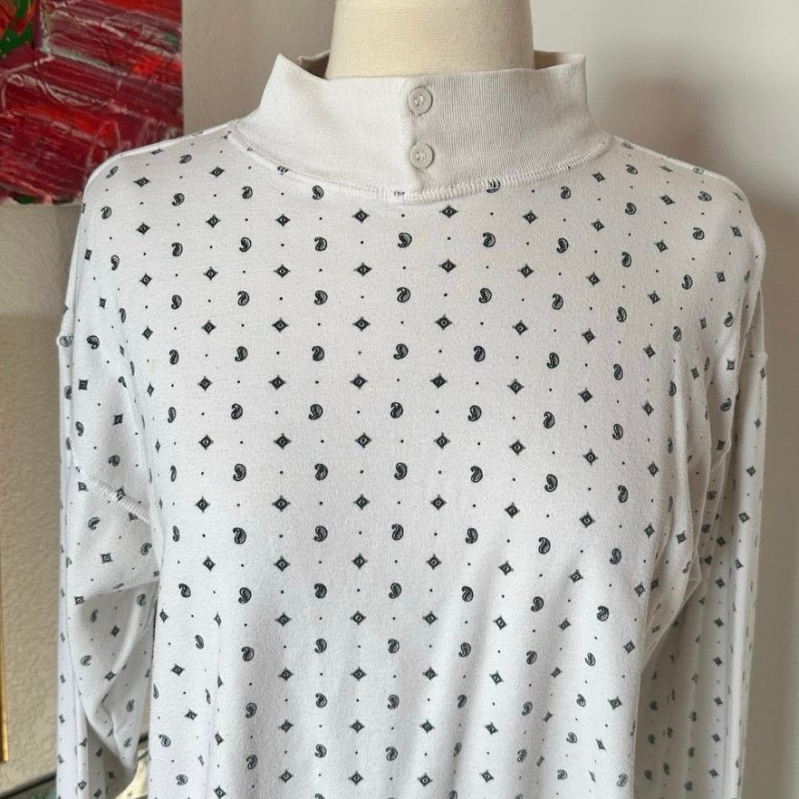Other either or white patterned turtleneck sweater Size M / US 6-8 / IT 42-44 - 2 Thumbnail