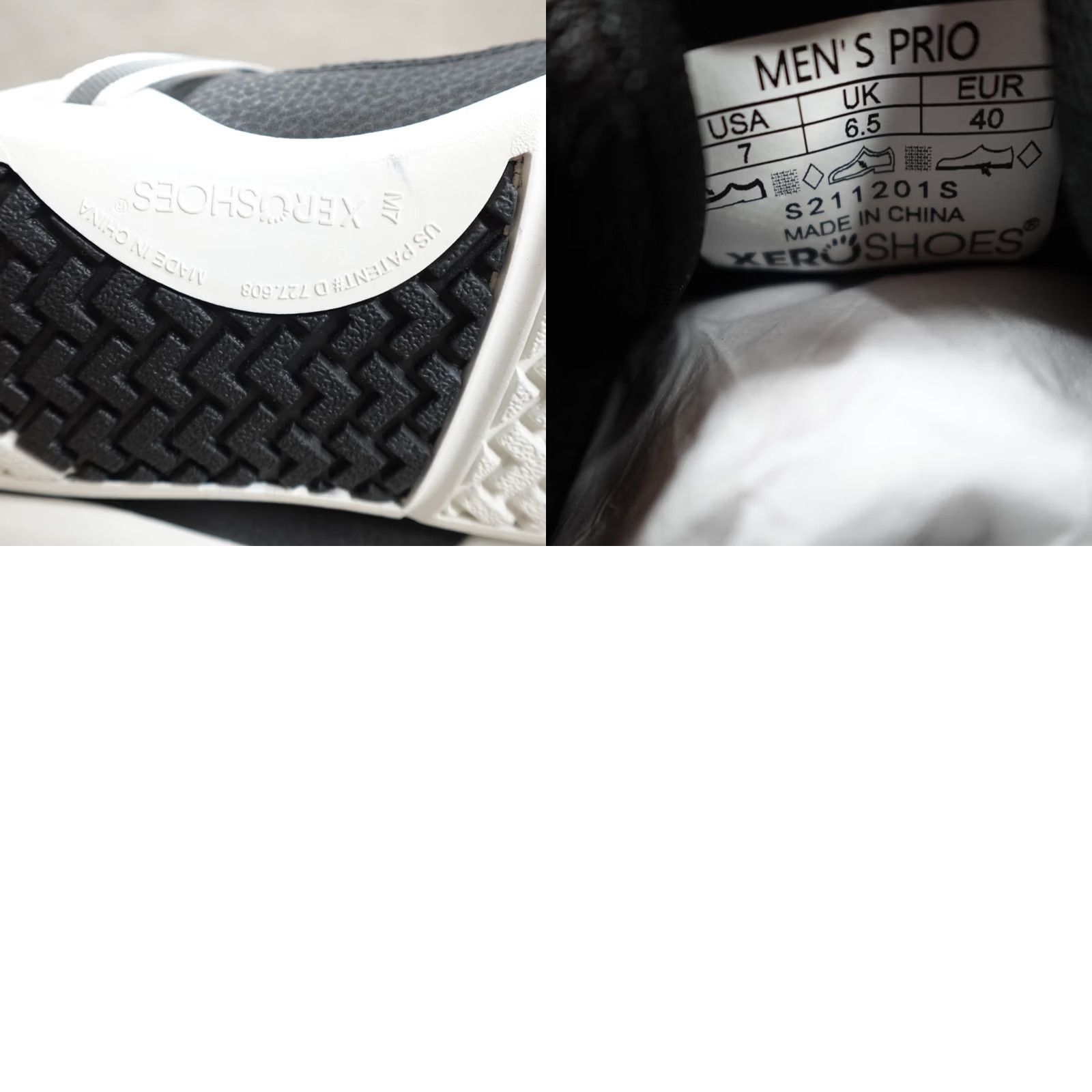 Vintage XERO Sneakers Mens 7 Black Solid Sneaker NEW UK 6.5 Size US 7 / EU 40 - 8 Thumbnail