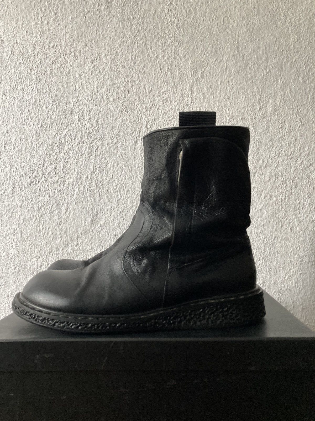 Rick Owens F/W 09 "CRUST" Blistered Lamb Leather Cargo Creeper IT43,5 Size US 10.5 / EU 43-44 - 12 Thumbnail
