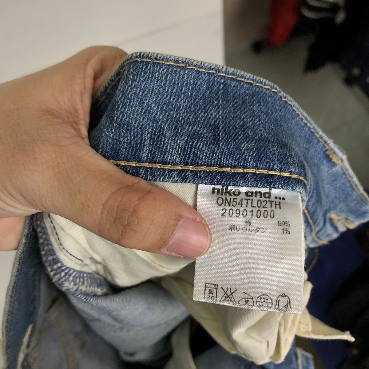 Japanese Brand 🔥SKINNY CUT DISTRESSED DENIM JEANS NICO AND JEANS JAPAN Size US 30 / EU 46 - 14 Thumbnail