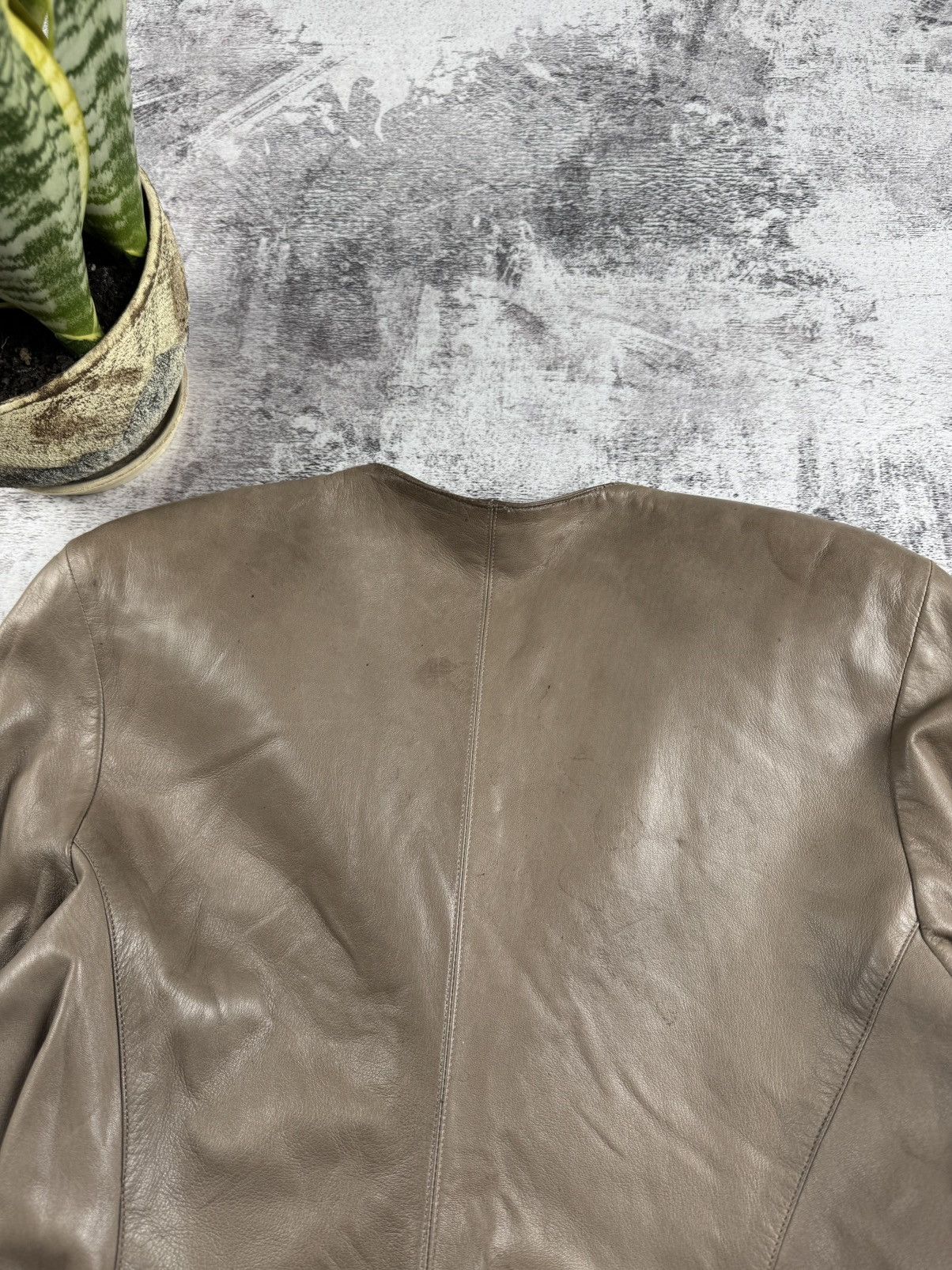 Claude Montana CLAUDE MONTANA VEST AGNEAU PLONGE 80S LEATHER COAT JACKET Size XL / US 12-14 / IT 48-50 - 21 Thumbnail