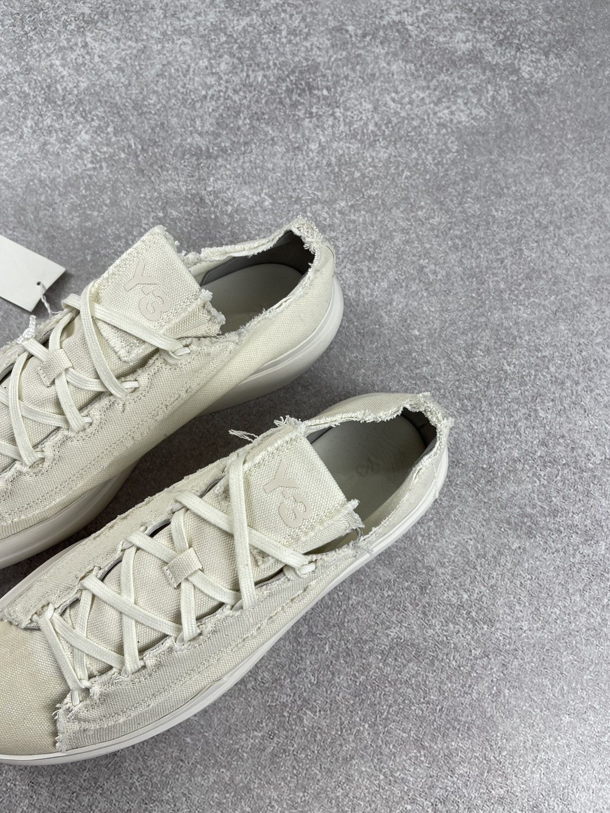 Y-3 Adidas Y-3 Yohji Yamamoto Nizza Low Beige Sneakers Size US 10.5 / EU 43-44 - 3 Thumbnail