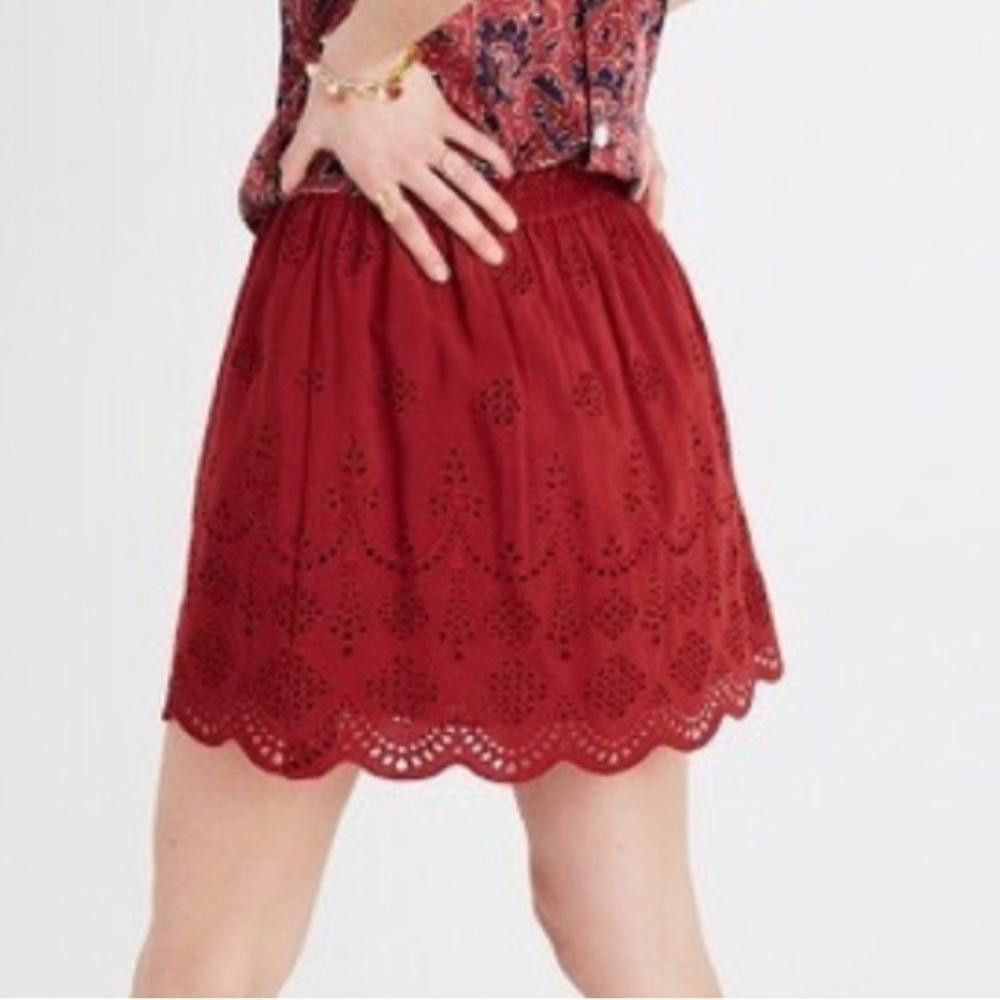 Madewell Madewell l Rust Eyelet Skirt Size Small Size 28" / US 6 / IT 42 - 3 Thumbnail