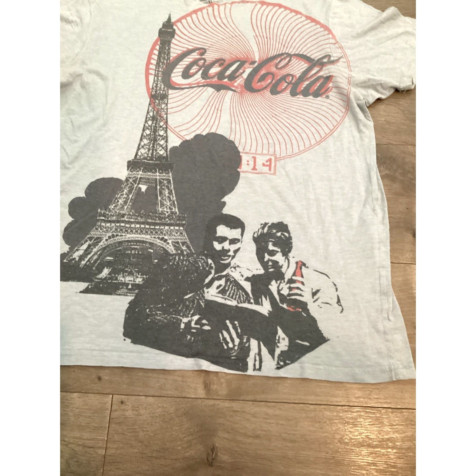 Vintage Coca-Cola T-Shirt Men XL Gray Crew Neck Short Sleeve Vintage No Size US XL / EU 56 / 4 - 2 Thumbnail