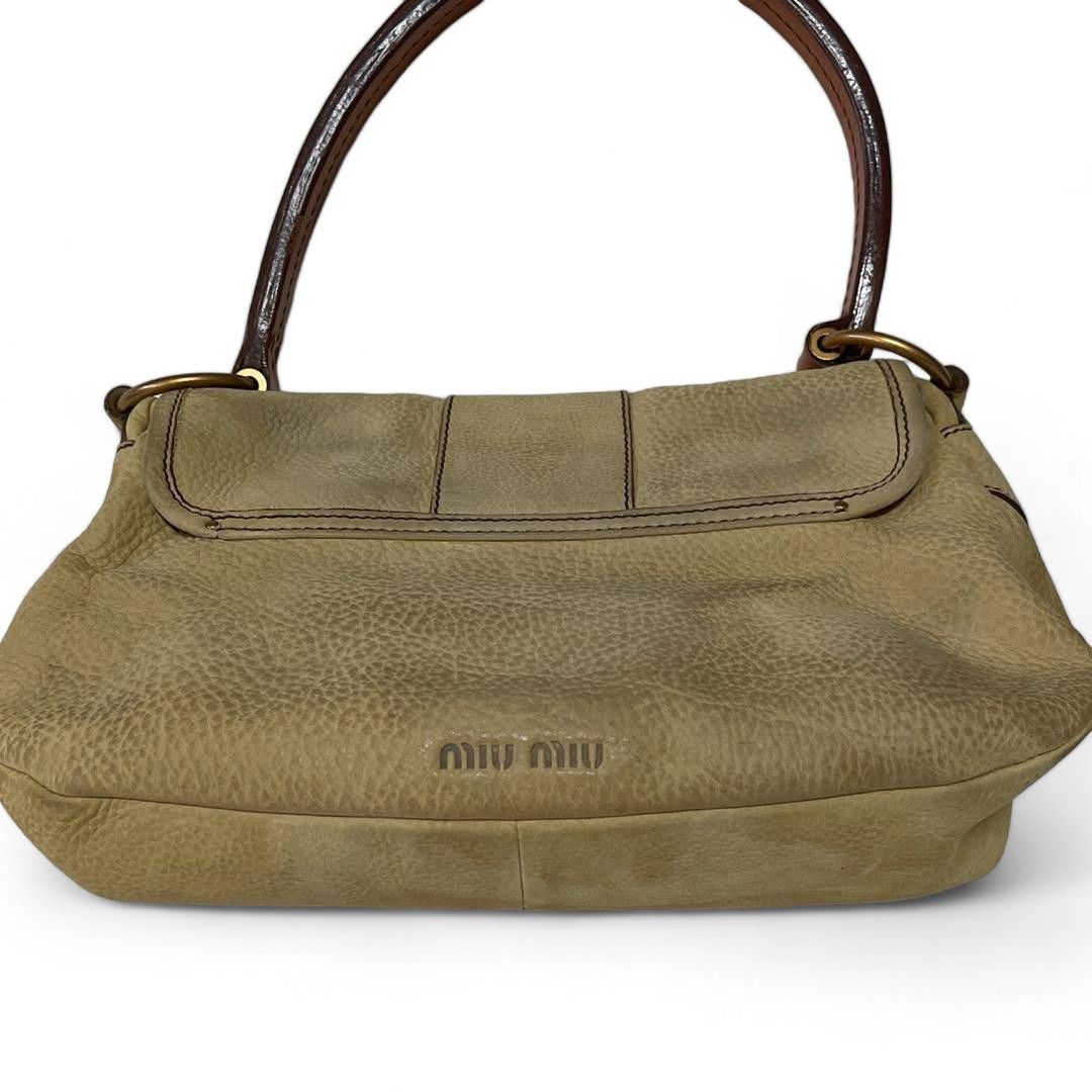 Miu Miu Miu Miu - Beige One Shoulder Handbag Deer Leather Size ONE SIZE - 3 Thumbnail
