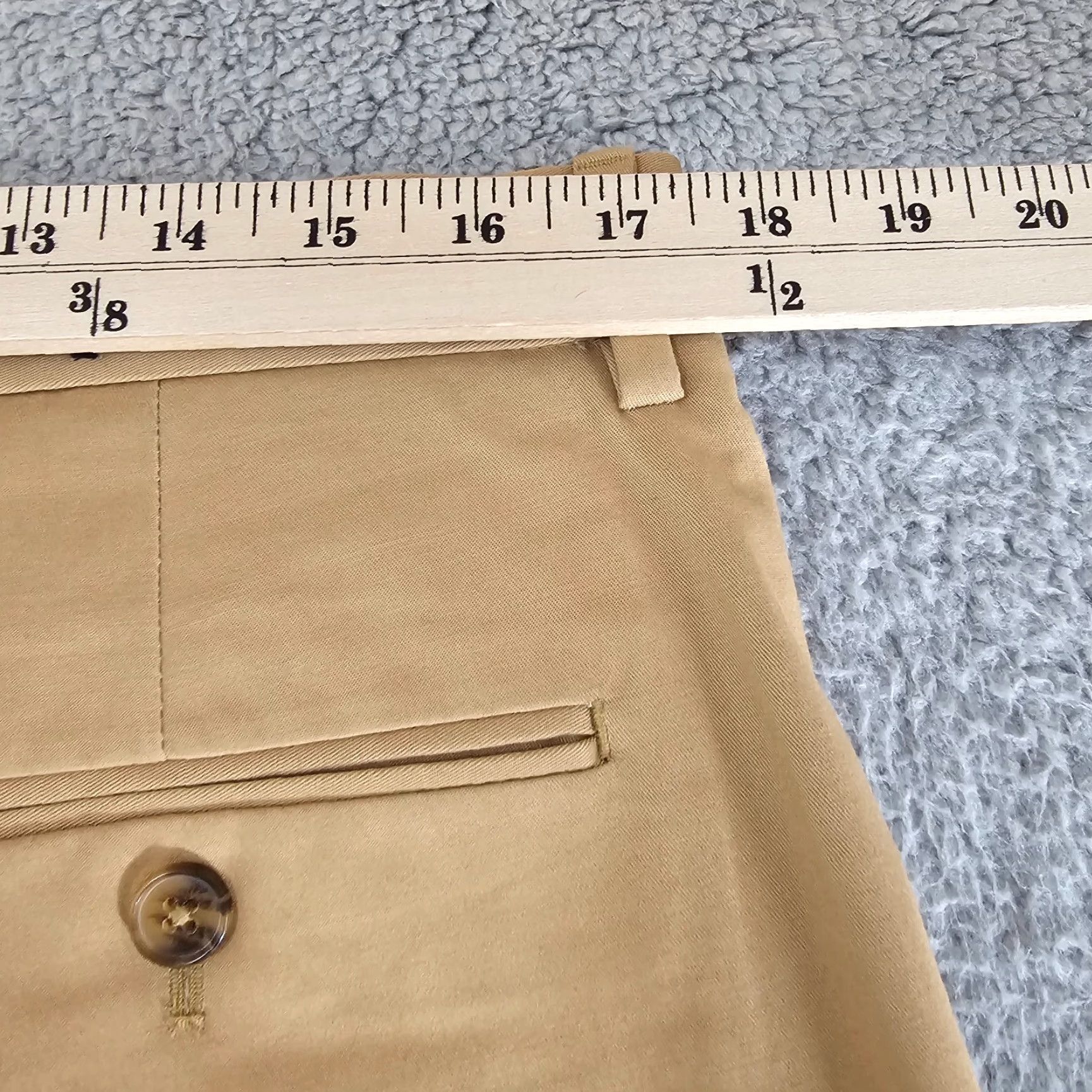 Express Express Dress Pants Mens 34x27 Khaki Producer Fit Flat Front Stretch Comfort Wrinkle Resistant Business Casual Slacks Size US 34 / EU 50 - 6 Thumbnail
