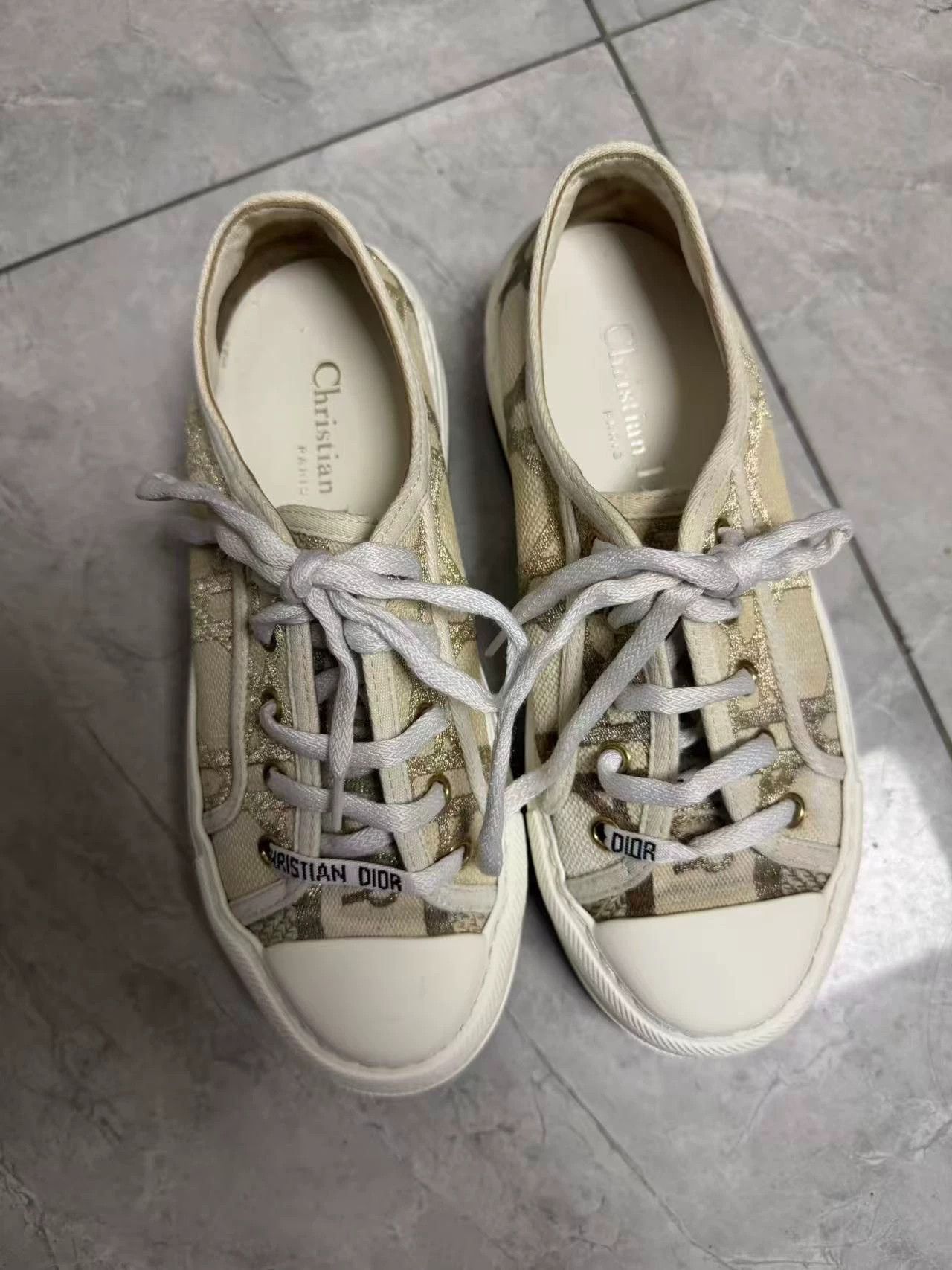 Dior Dior Platform Canvas Sneakers EU 35 Good Condition Size US 4.5 / IT 34.5 - 1 Thumbnail