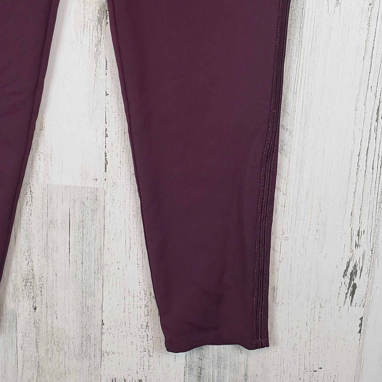 Other NWT Color Block Burgundy Purple Stretchy Lounge Pants 4 Size 27" / US 4 / IT 40 - 5 Thumbnail