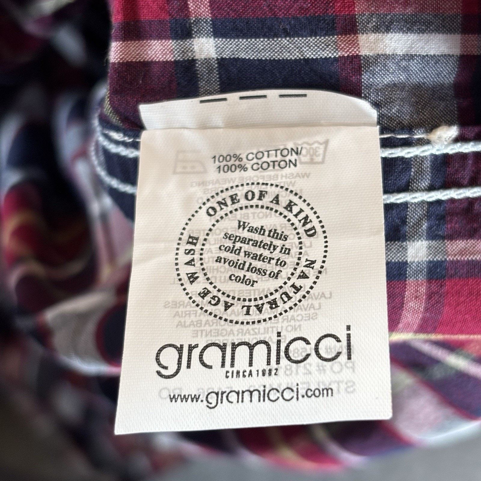 Gramicci Gramicci Plaid Button Down Shirt Red White Blue Mens XXL Size US XXL / EU 58 / 5 - 7 Thumbnail