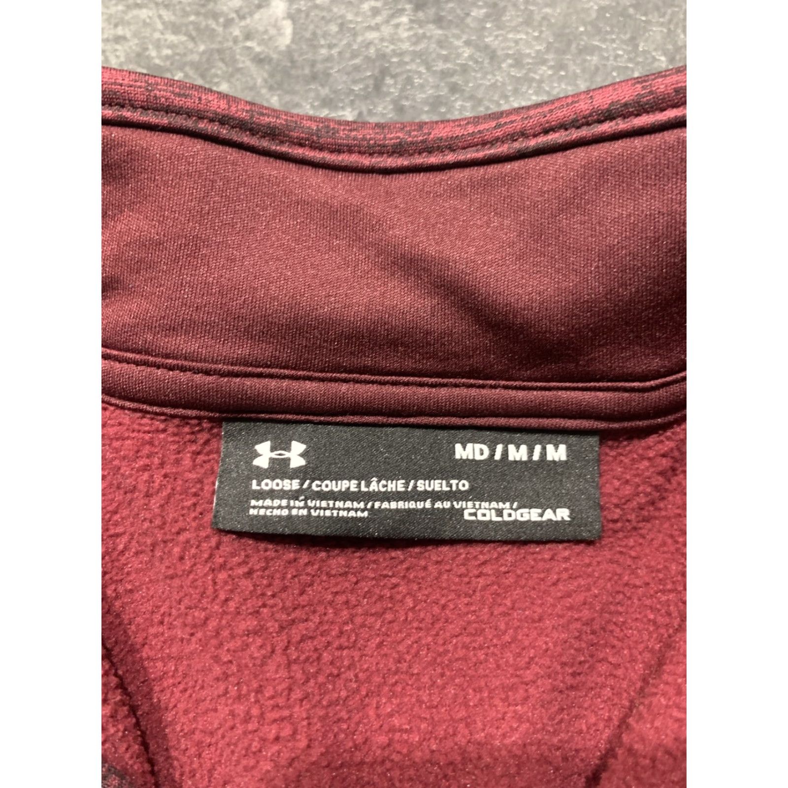 Under Armour Under Armour Sweater Mens M Maroon Heathered 1/4 Zip Pullover Casual Mock Neck Golf Size US M / EU 48-50 / 2 - 5 Thumbnail
