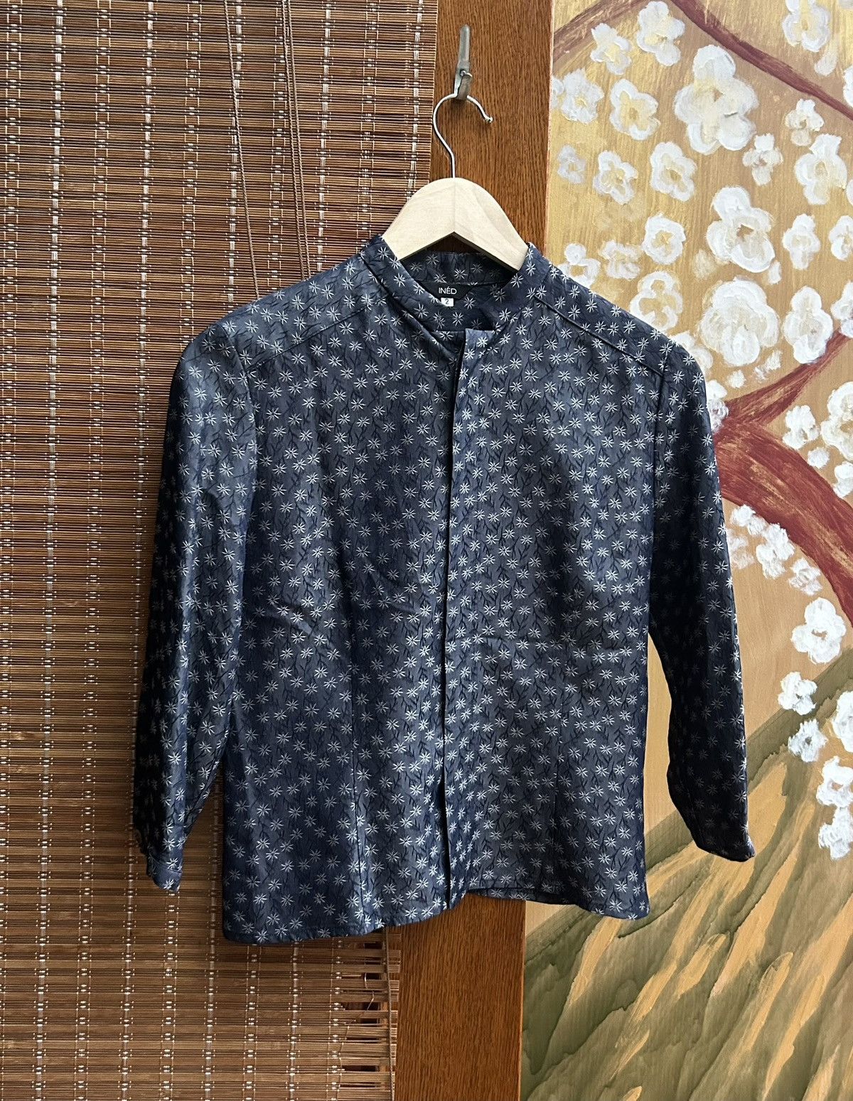 Yohji Yamamoto Vintage Ined by Yohji Yamamoto Printed Viscose Blend Shirt Size S / US 4 / IT 40 - 1 Thumbnail