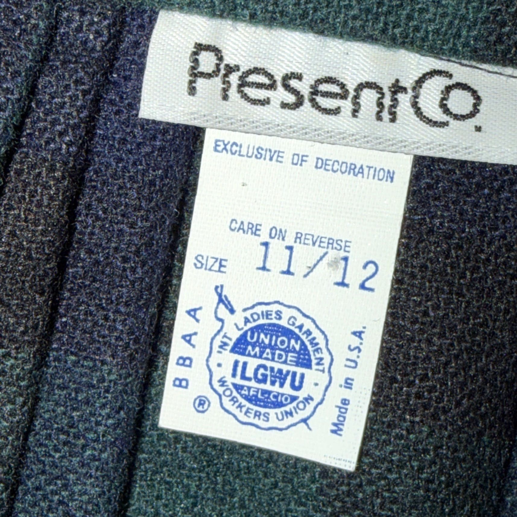Vintage VINTAGE Present Co. PLAID Wool Midi SKIRT School Girl 11/12 Size 32" / US 10 / IT 46 - 2 Thumbnail