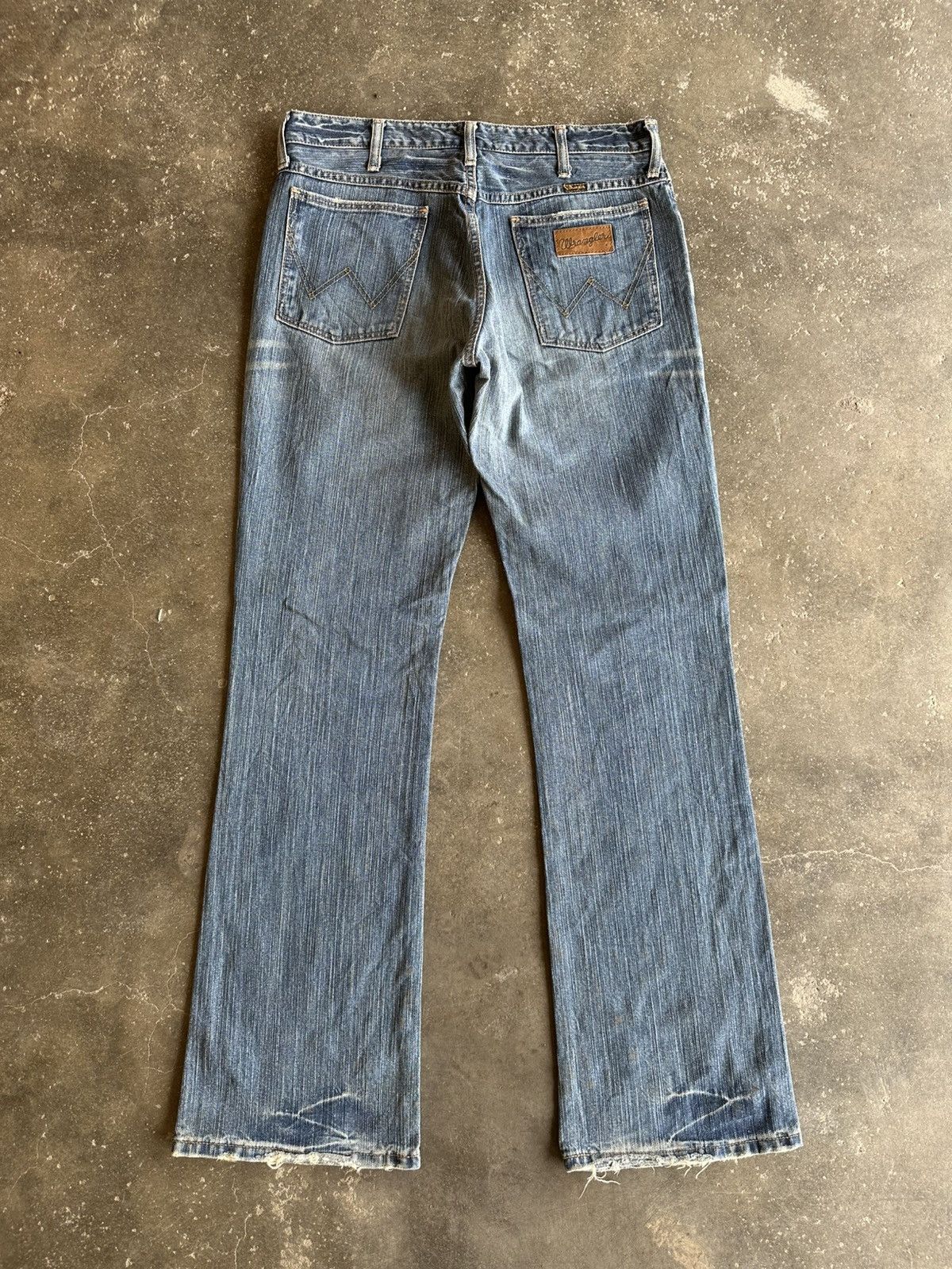 Vintage VINTAGE WRANGLER JEANS RARE PATINA DENIM PANTS Size US 31 - 9 Thumbnail