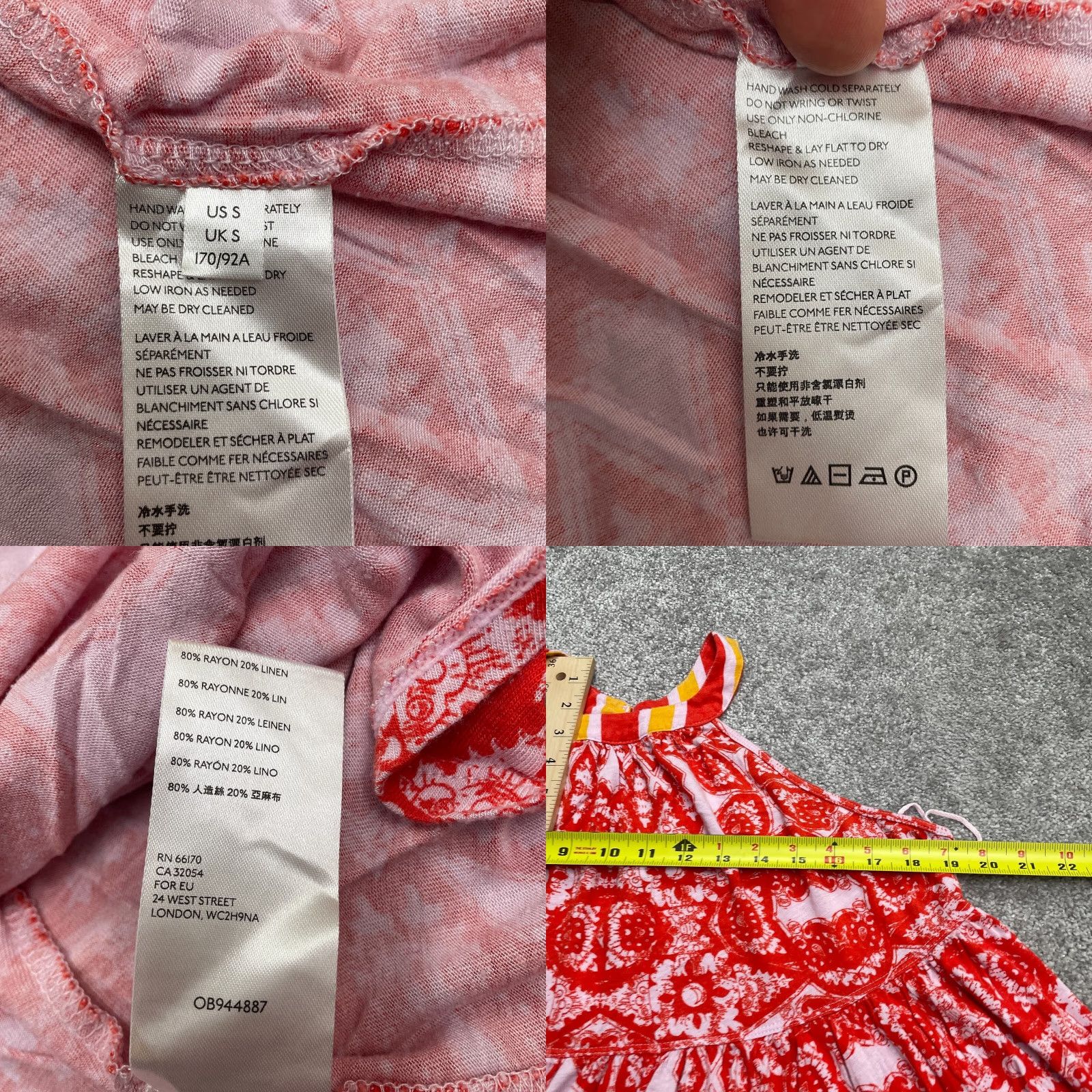 Free People Free People Paisley Halter Top Womens Small Red Racerback Casual Linen Blend Shirt Sleeveless Beach Bohemian Women XS? Size S / US 4 / IT 40 - 8 Thumbnail