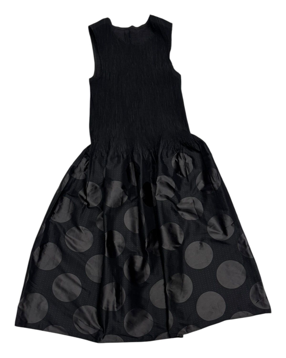 Hiroko Koshino Homme × Japanese Brand × Pleats Please Issey Miyake Pleated Please Sleeveless Dress Polka Dot Hiroko Koshino Size XS / US 0-2 / IT 36-38 - 3 Thumbnail