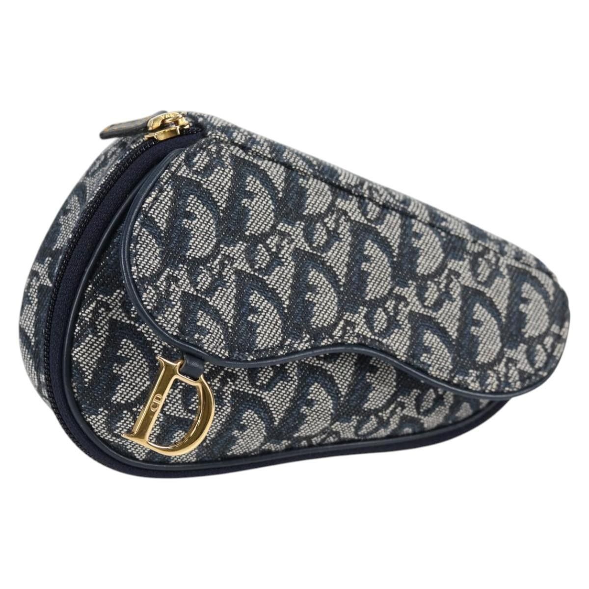 Dior Christian Dior Saddle Zip Pouch Diorissimo Canvas Size ONE SIZE - 1 Thumbnail