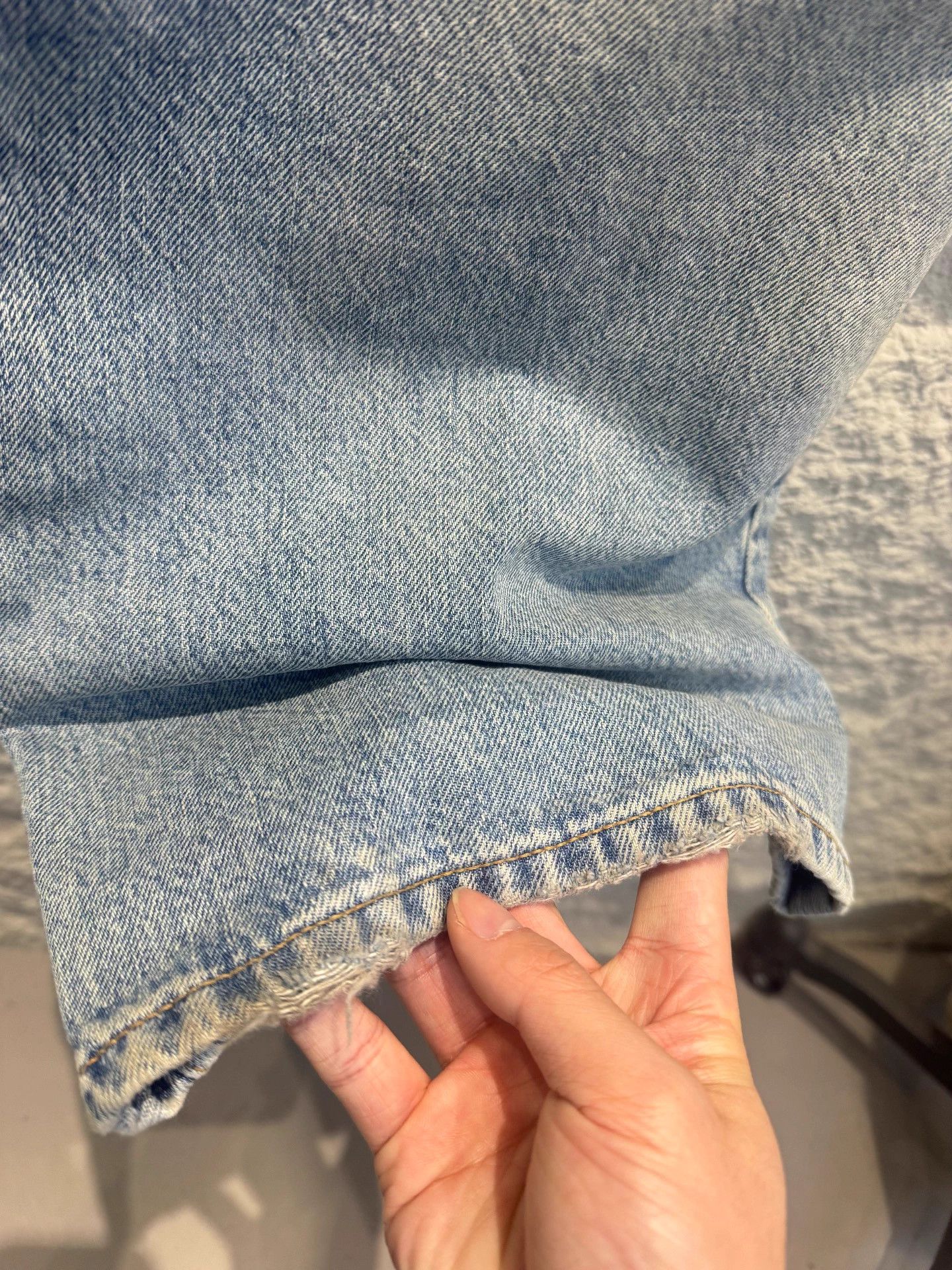 Acne Studios Acne FW23 Denim Dirty Mud Distressed Wide-Leg Jeans Wmn Size 25" / US 0 / IT 36 - 4 Thumbnail