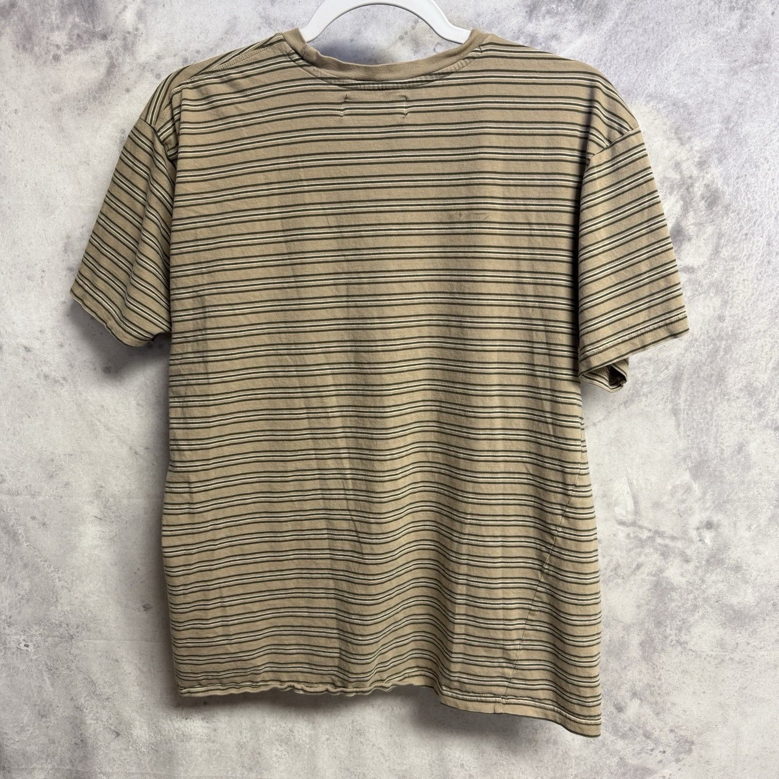 Lost Enterprises Lost Enterprises T Shirt Mens Large 21x24.5 Beige Striped Sk Size US L / EU 52-54 / 3 - 2 Thumbnail