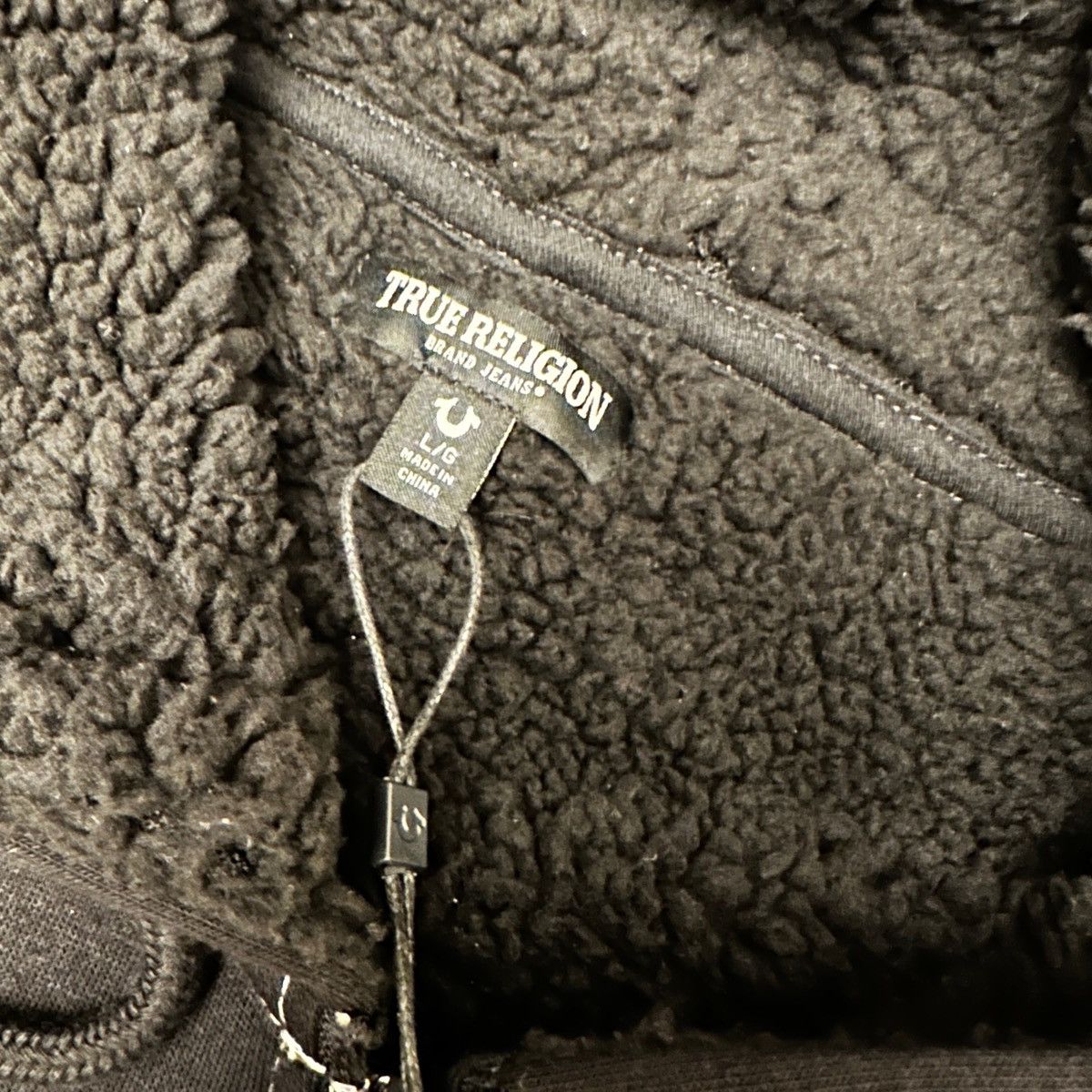 True Religion True Religion Men’s Logo Seal Sherpa Lined Zip Hoodie Black Size US L / EU 52-54 / 3 - 6 Thumbnail