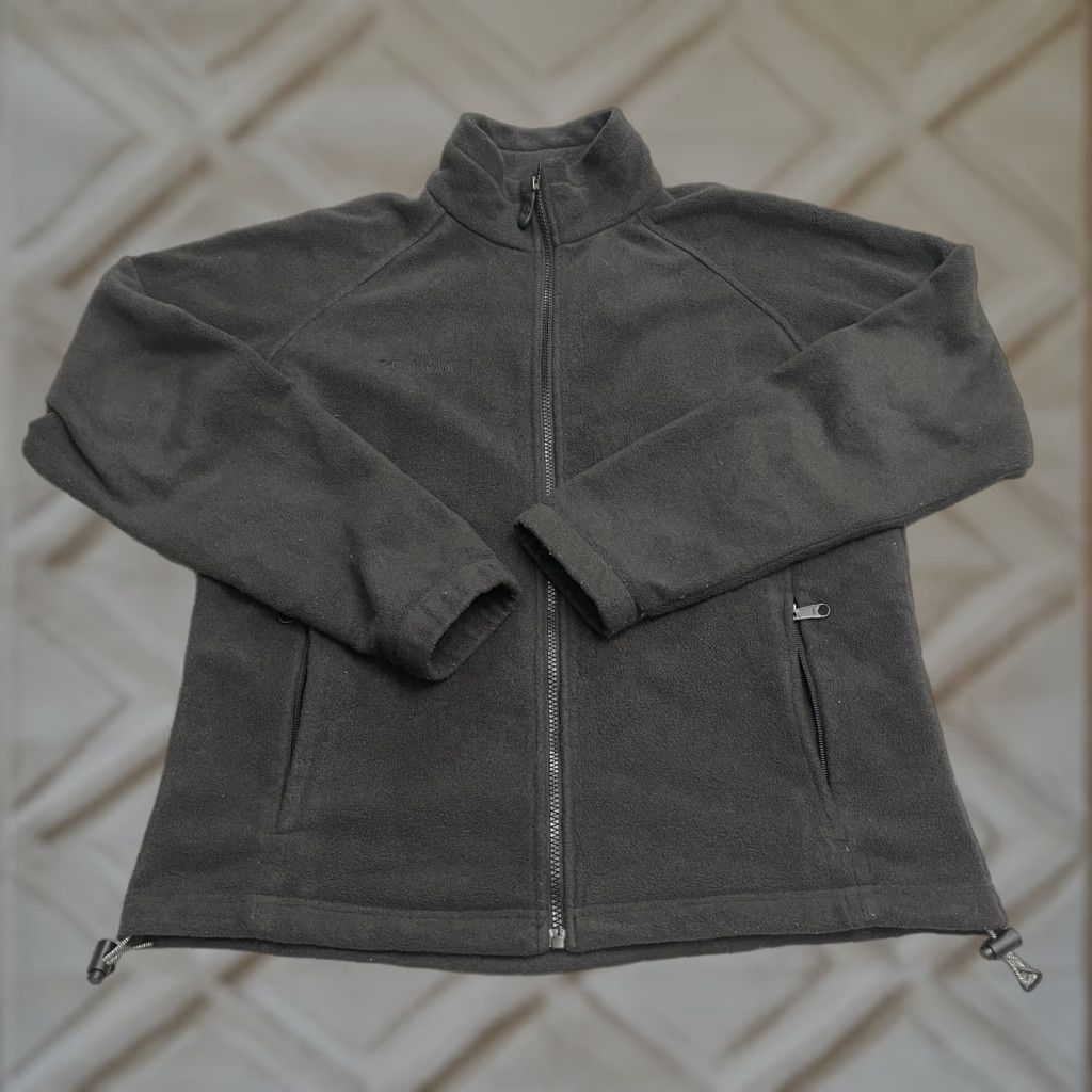 Vintage Columbia Jacket Womens Large Black Fleece Benton Springs Full Zip Outdoor Hiking Size L / US 10 / IT 46 - 1 Thumbnail