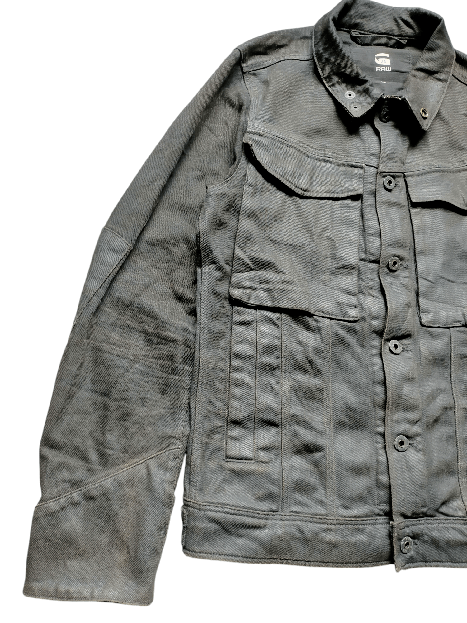 G-Star G-Star Raw Waxed Type 2 Denim Black Jacket Jeans Size US M / EU 48-50 / 2 - 4 Thumbnail