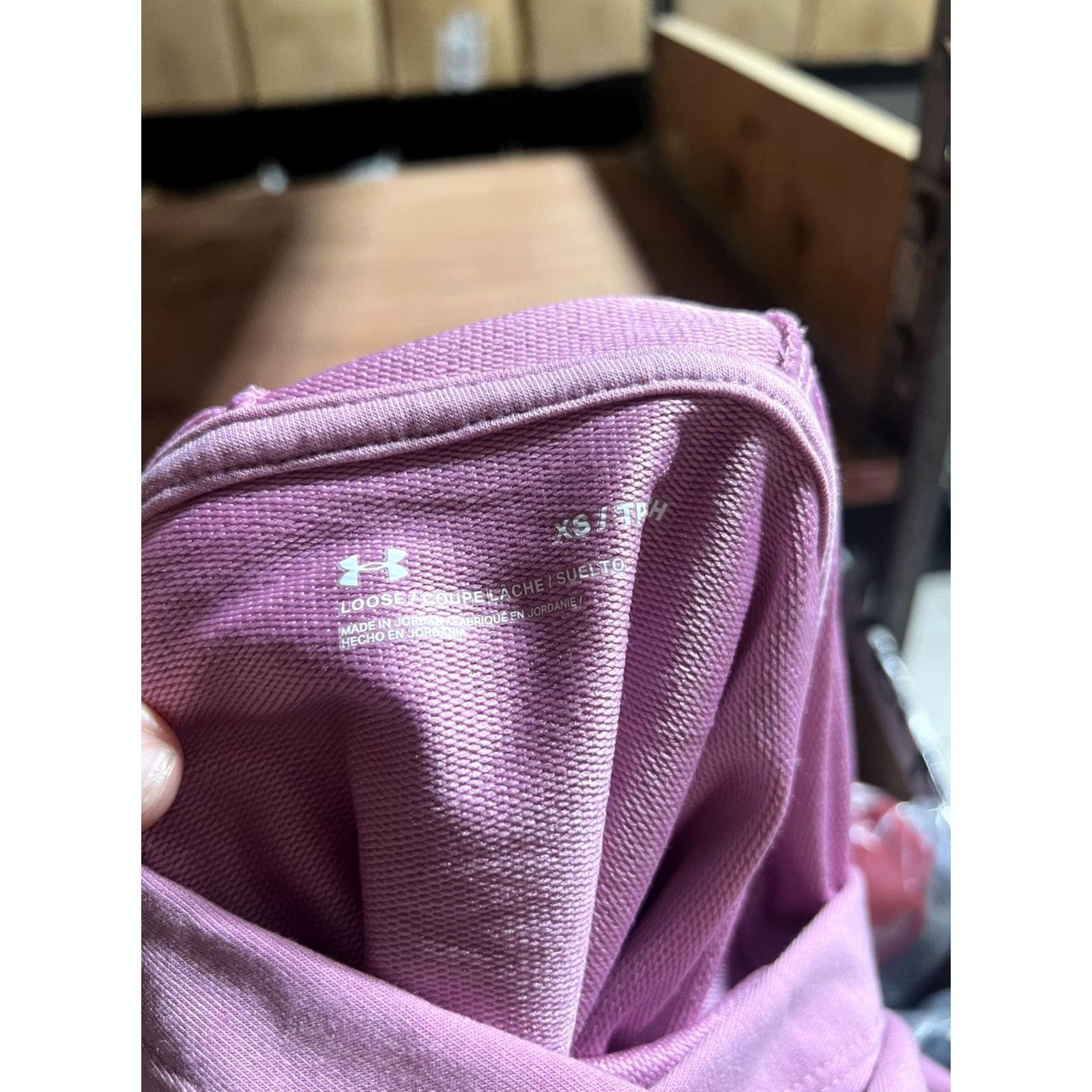 Under Armour VINTAGE Under Armour Hoodie Womens XS Pink Relaxed Fit Pullover Knit Kangaroo Pocket Size XS / US 0-2 / IT 36-38 - 2 Thumbnail