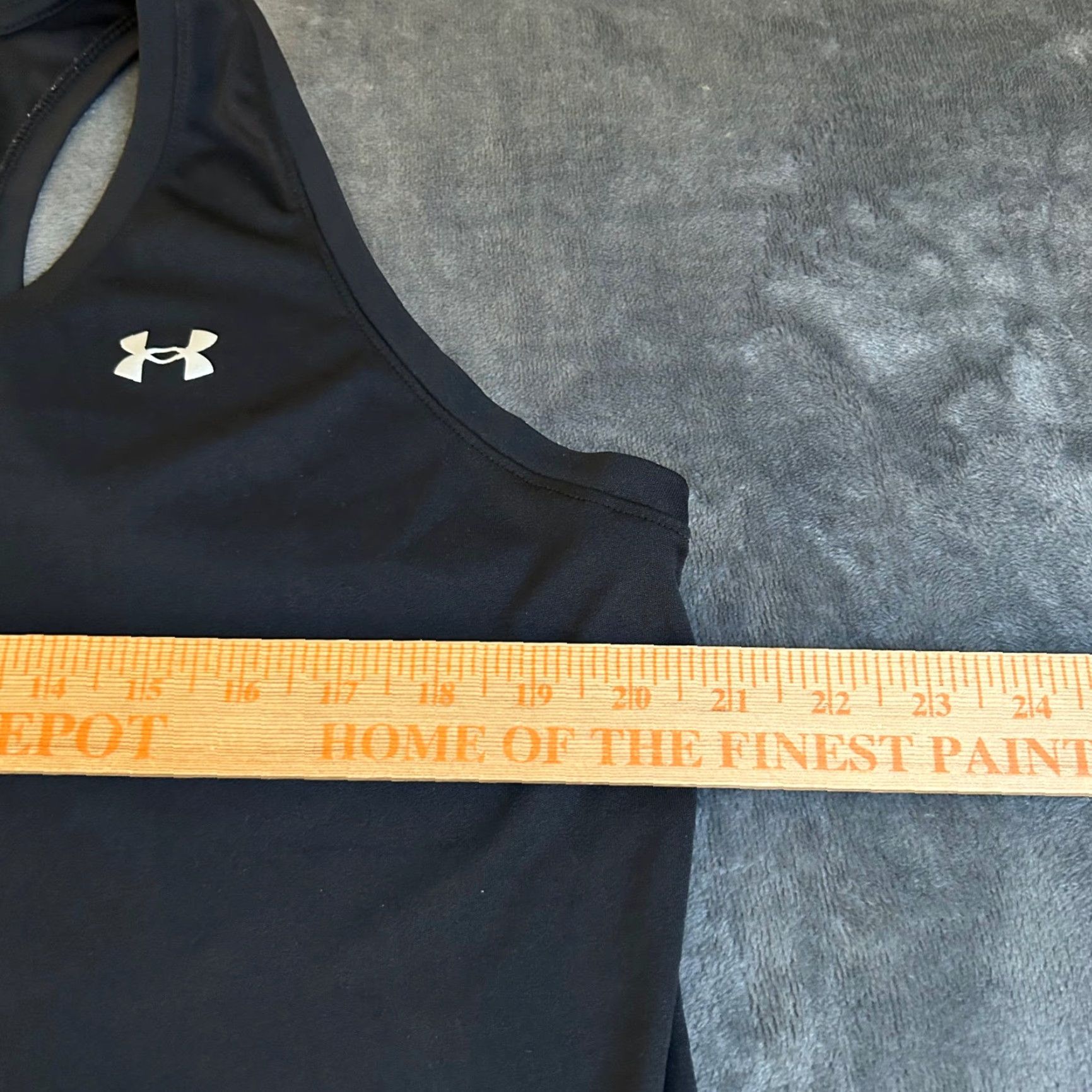 Under Armour Under Armour Tank Top Women Racerback Sleeveless Athletic Gym 1X Black Size XL / US 12-14 / IT 48-50 - 4 Thumbnail
