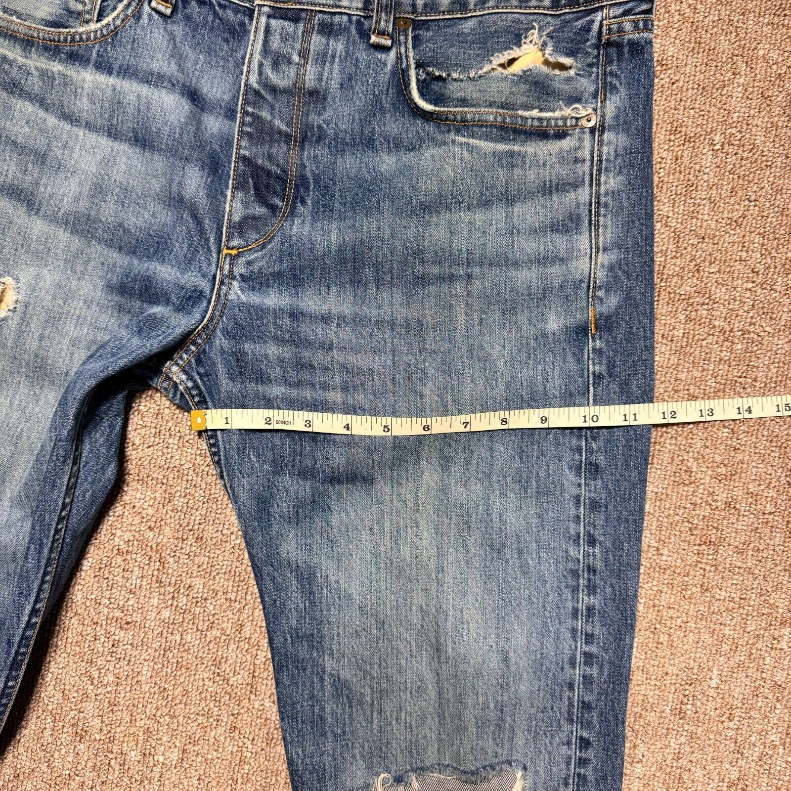Rag & Bone rag & bone Standard Issue Distressed Denim Fit 2 Slim Leg Size US 33 - 7 Thumbnail