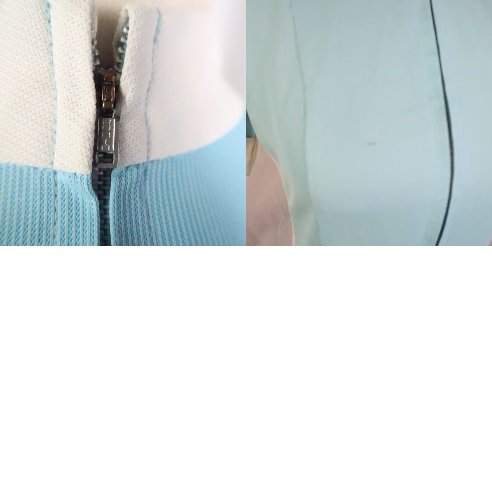 Vintage VINTAGE Barco Scrub Uniform Tunic Top XS Ladies Light Blue 70s Medical Polyester zip pockets Size US XS / EU 42 / 0 - 8 Thumbnail