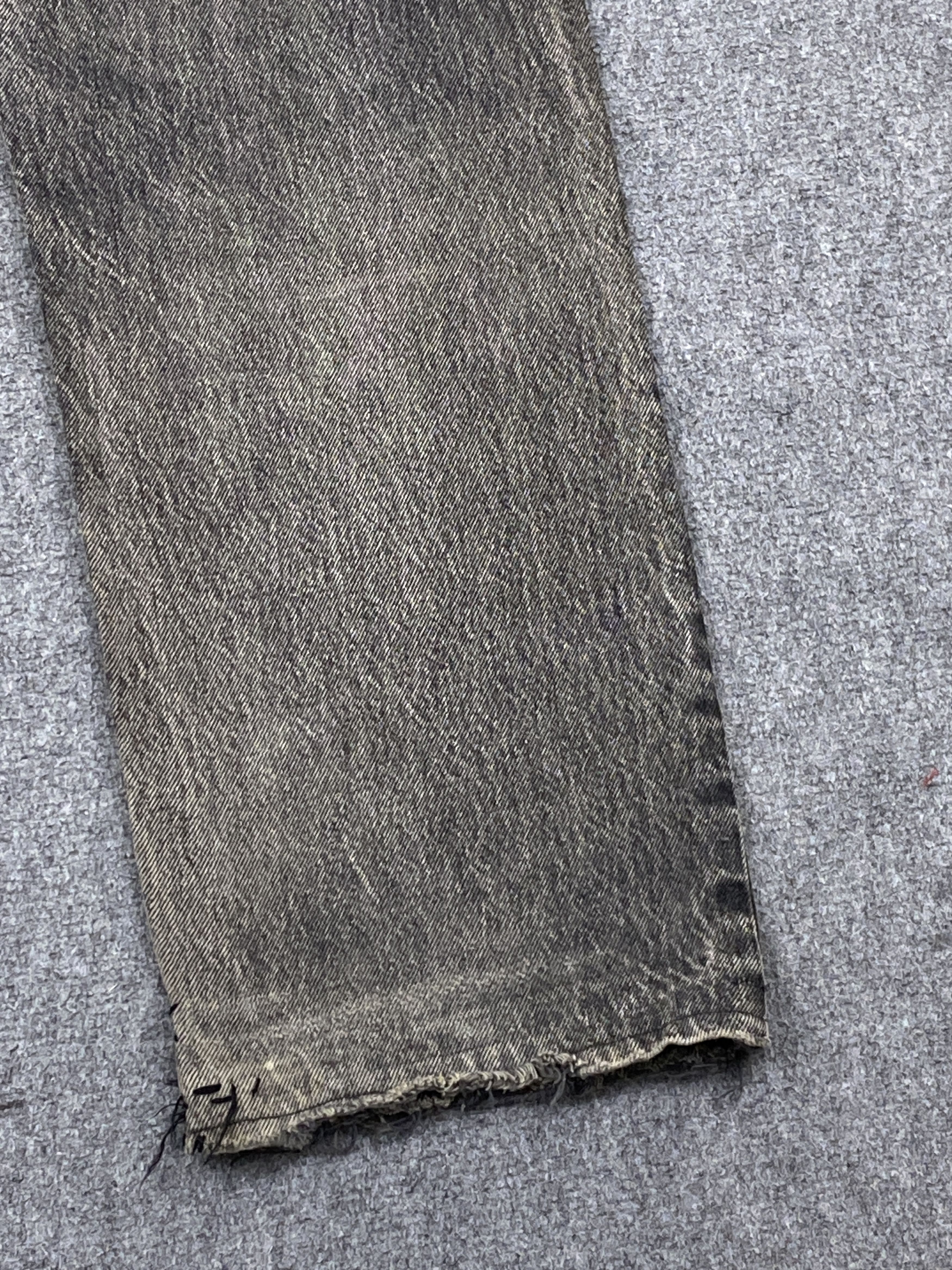 Levi's Vintage Levis 501 Superblack Faded Black Distressed Jeans Size US 30 / EU 46 - 19 Thumbnail