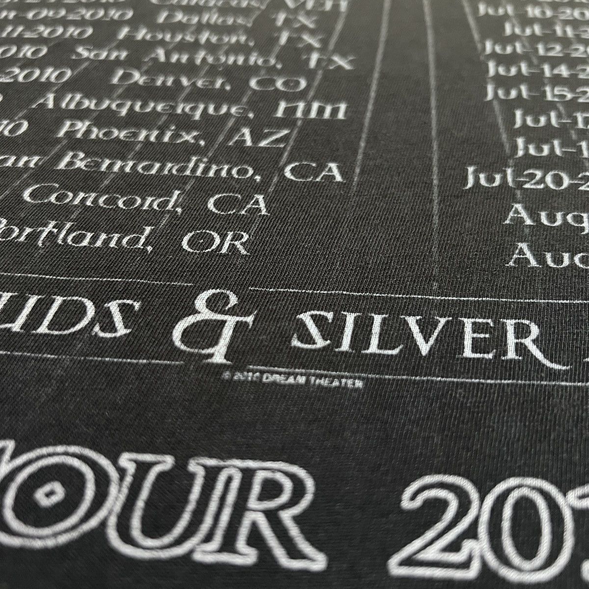 Band Tees Vintage Y2K 2010 Dream Theater Tour Promo Tee 2XL Faded Size US XXL / EU 58 / 5 - 16 Thumbnail