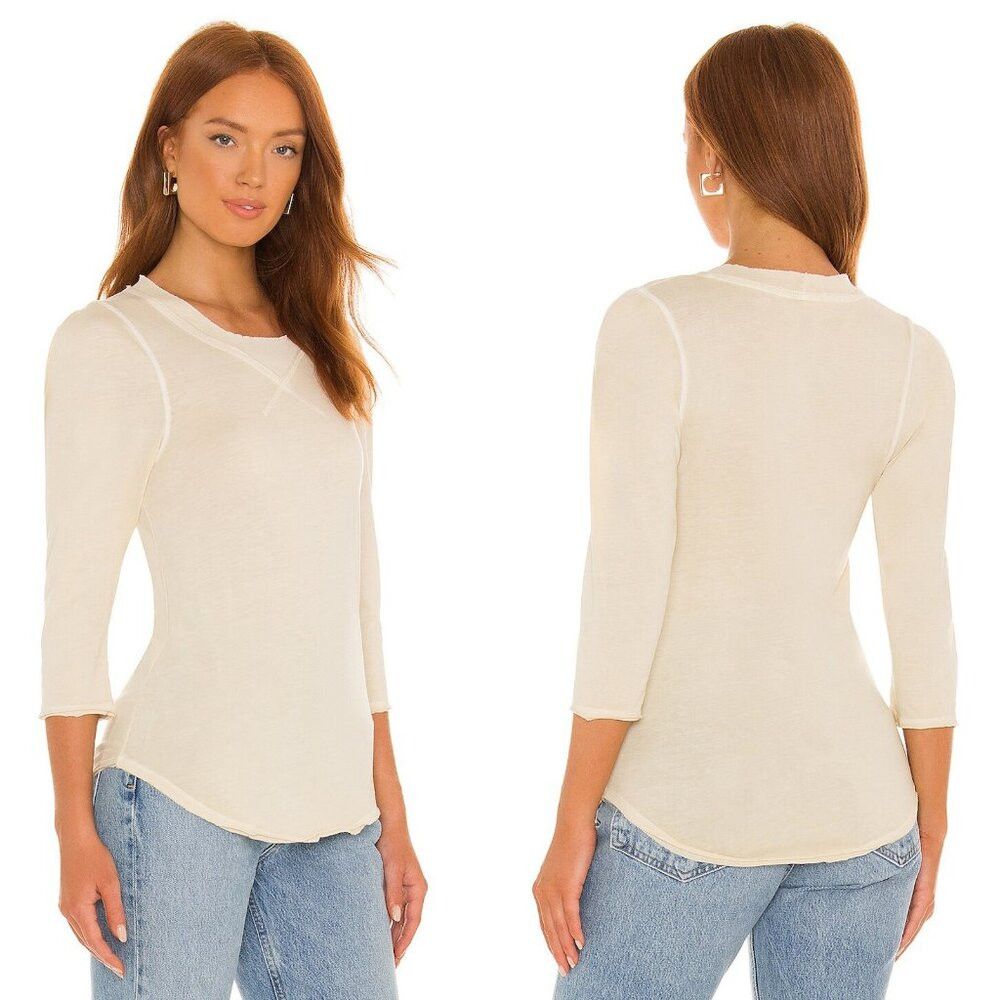 Free People New Free People Oatmeal Clover Top Size XS Size XS / US 0-2 / IT 36-38 - 1 Thumbnail