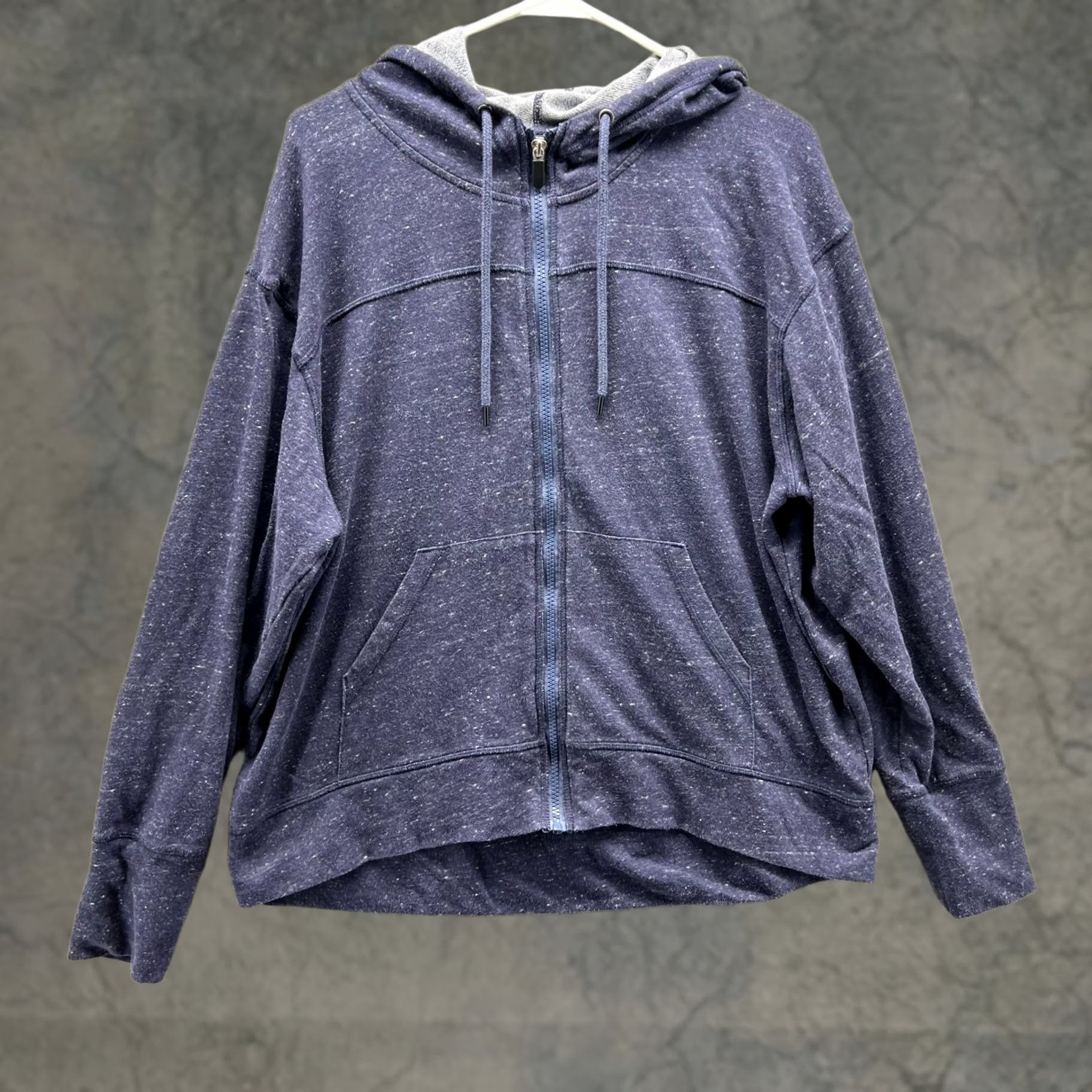 Champion VINTAGE Champion Jacket Women XL Heather Blue Fleece Gear Hoodie Full Zip Cotton Size XL / US 12-14 / IT 48-50 - 1 Thumbnail