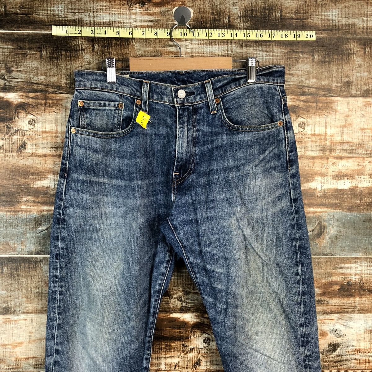 Levi's DLL Levis 502 big E faded Blue Denim Pants #C248 Size US 31 - 4 Thumbnail