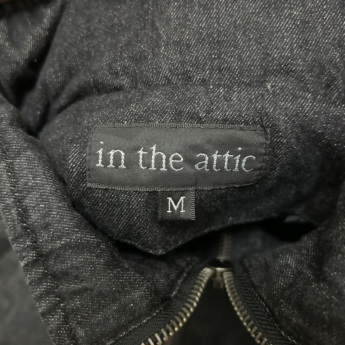 In The Attic Vintage Japanese In The Attic Hybrid Denim Bomber Jacket Size US M / EU 48-50 / 2 - 12 Thumbnail