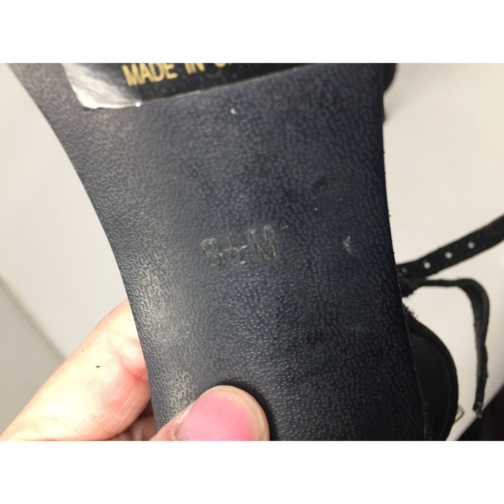Other Womens Size 8.5 Touch Ups Black High Heels with Rhinestones Size US 8.5 / IT 38.5 - 9 Thumbnail