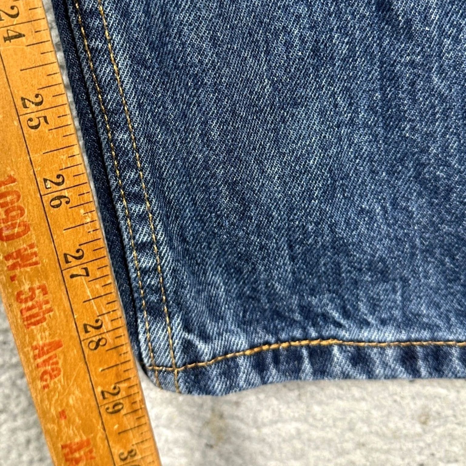 Levi's Levi 550 Jeans Mens 44X30 Blue Relaxed Fit Tapered Leg Red Tab 5 Pocket Denim Size US 44 / EU 60 - 7 Thumbnail
