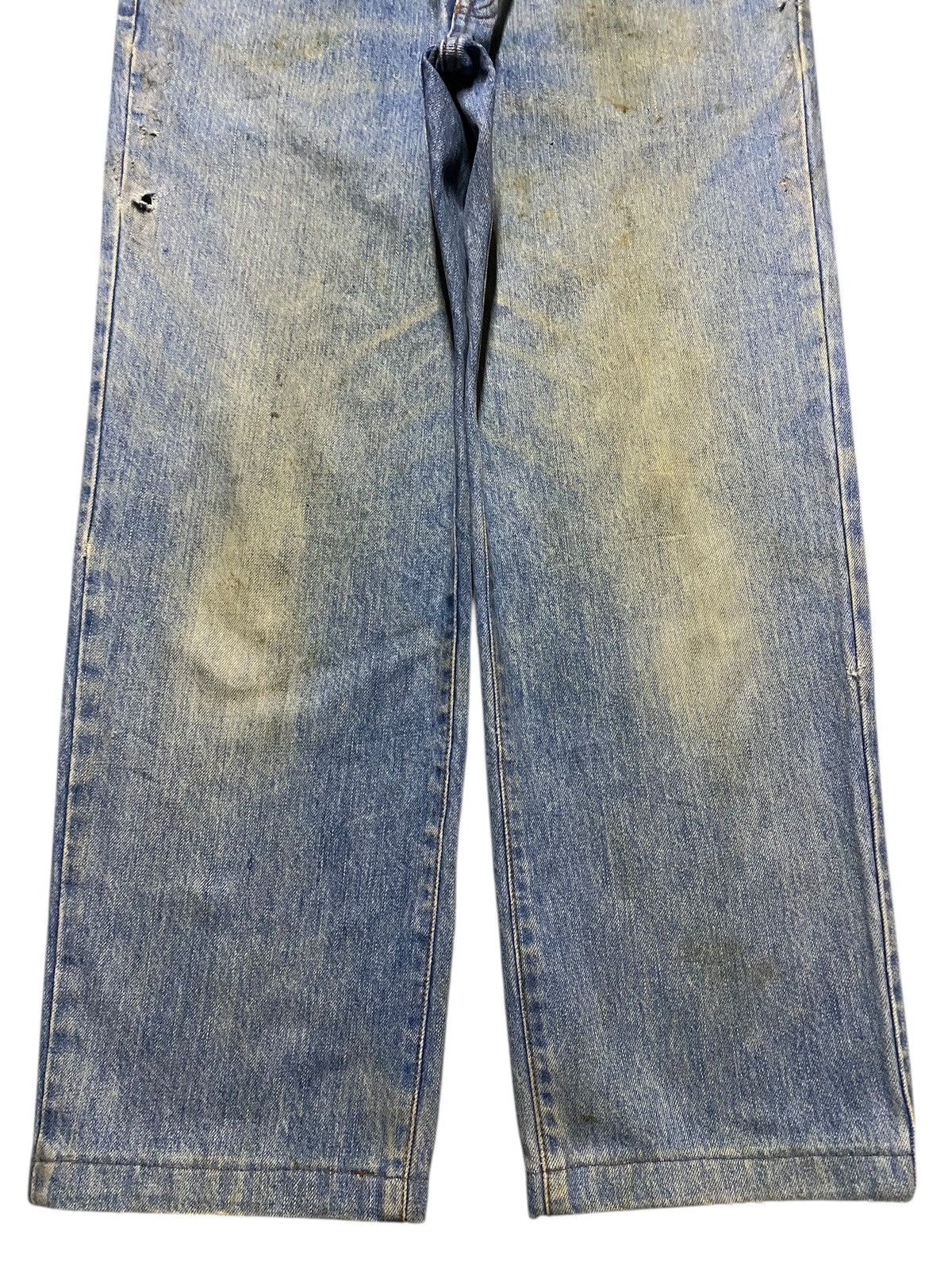 Valentino Vtg Mario Valentino Dirty Mud Wash Distressed Loose Jeans Size US 31 - 5 Thumbnail