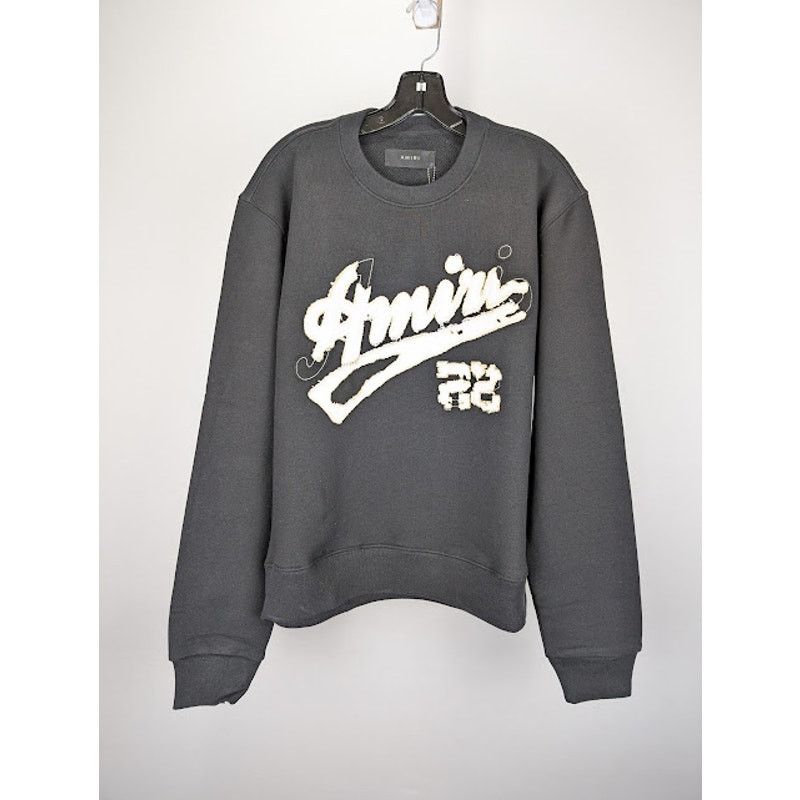 Amiri o1rshd1 Amiri 22 Crewneck Sweatshirt in Black Size US M / EU 48-50 / 2 - 1 Thumbnail