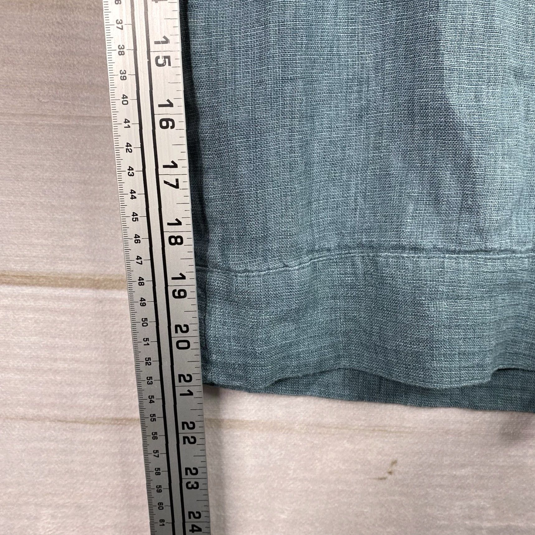 J. Jill J.Jill Pure Jill Linen Pants XL Petite Beac h Pockets Cropped Relaxed Fit Wide-Leg Linen Adult Pants Blue Solid 90s Beach Womens Size 40" / US 18 - 6 Thumbnail